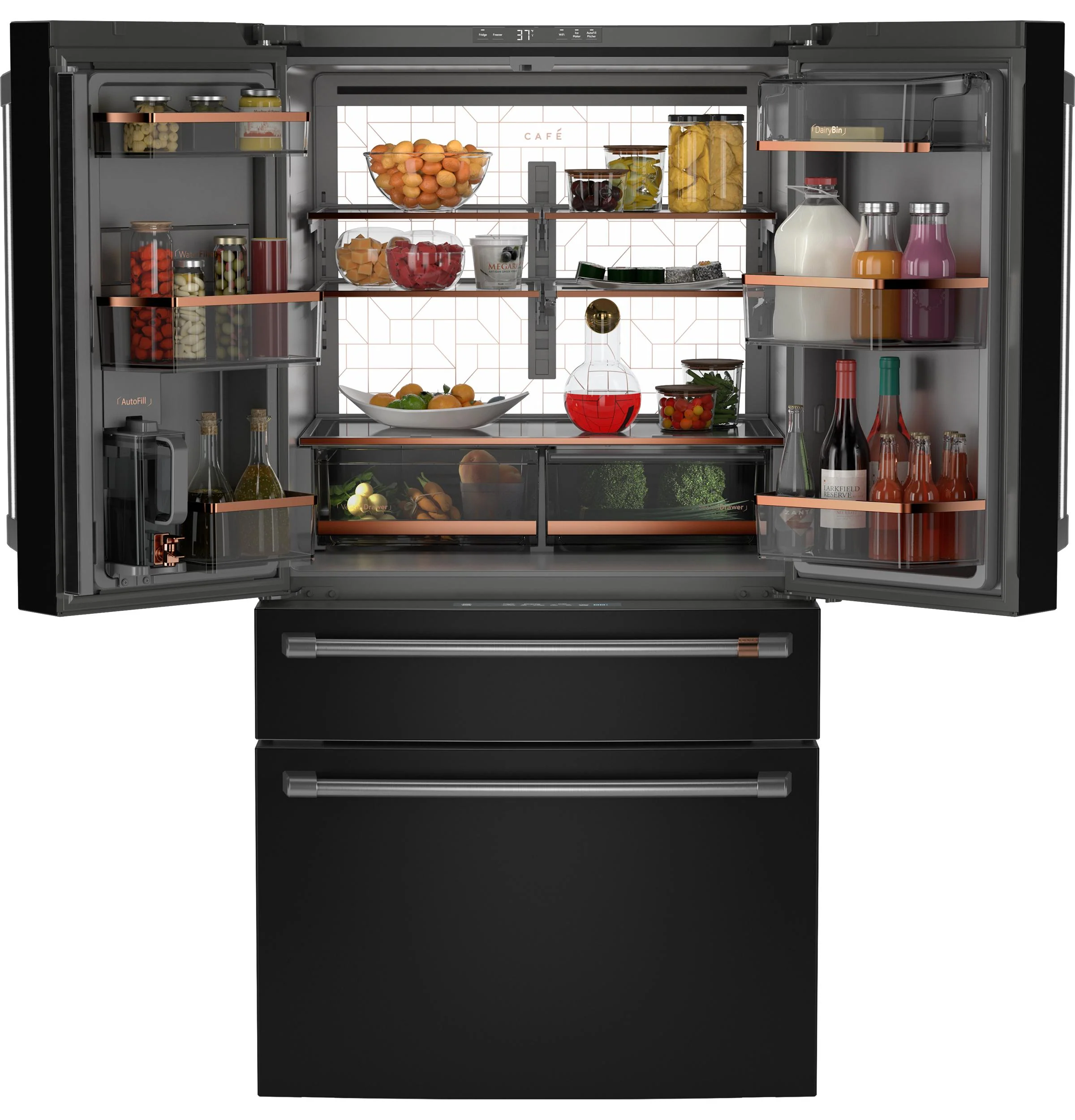 Cafe CJE23DP3WD1 CAF(EBACK)™ ENERGY STAR® 23.2 Cu. Ft. Smart Counter-Depth 4-Door French-Door Refrigerator With Dual-Dispense AutoFill Pitcher - Image 4