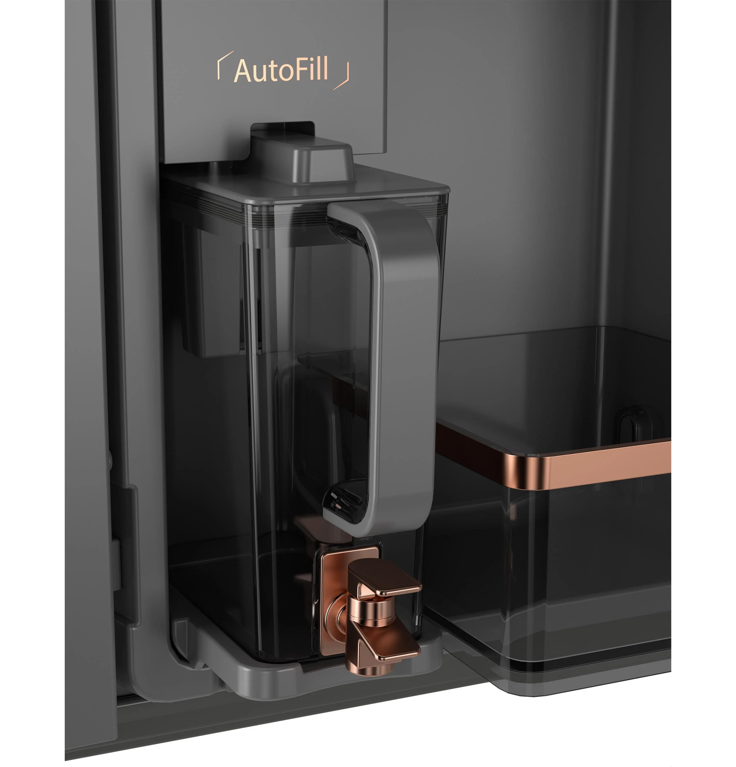 Cafe CJE23DP3WD1 CAF(EBACK)™ ENERGY STAR® 23.2 Cu. Ft. Smart Counter-Depth 4-Door French-Door Refrigerator With Dual-Dispense AutoFill Pitcher - Image 9