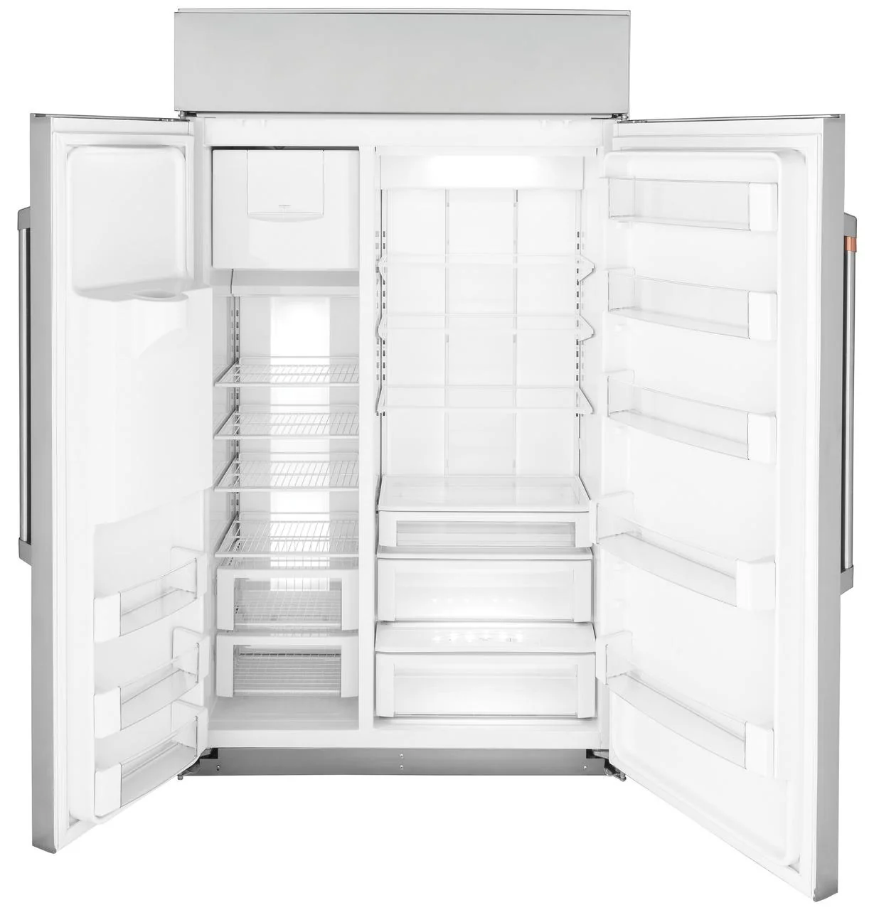 Cafe CSB48YP2NS1 CAF(EBACK)™ 48" Smart Built-In Side-by-Side Refrigerator with Dispenser - Image 4