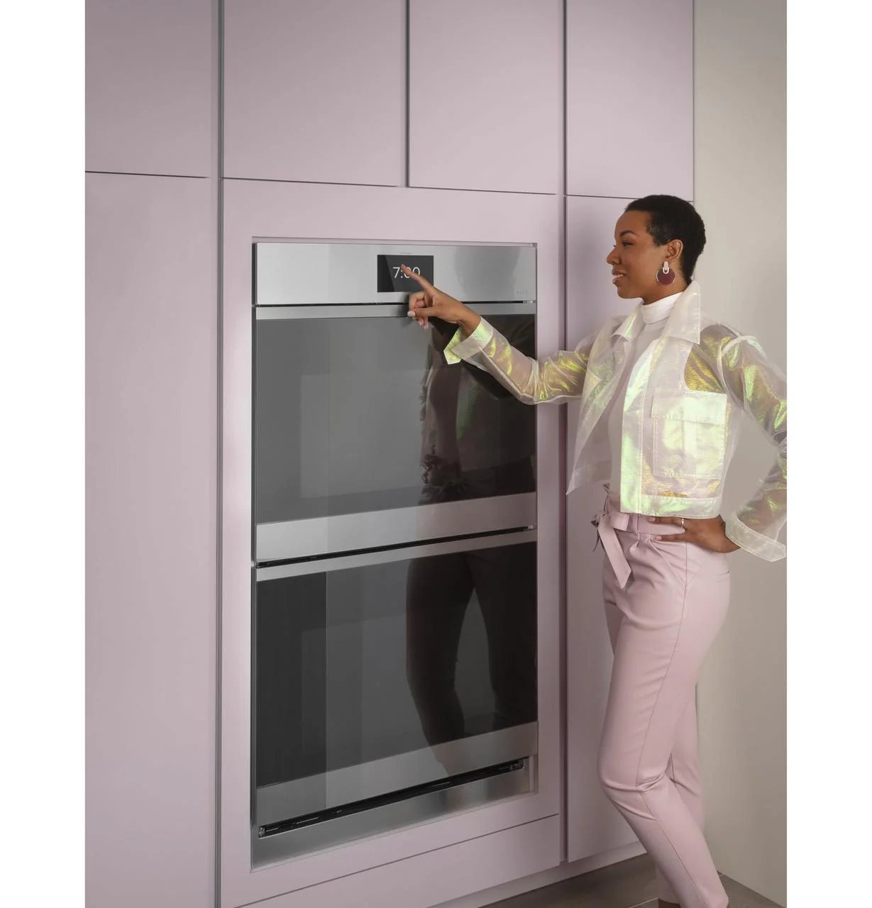 Cafe CTD90DM2NS5 CAF(EBACK)™ 30" Smart Built-In Convection Double Wall Oven in Platinum Glass - Image 27