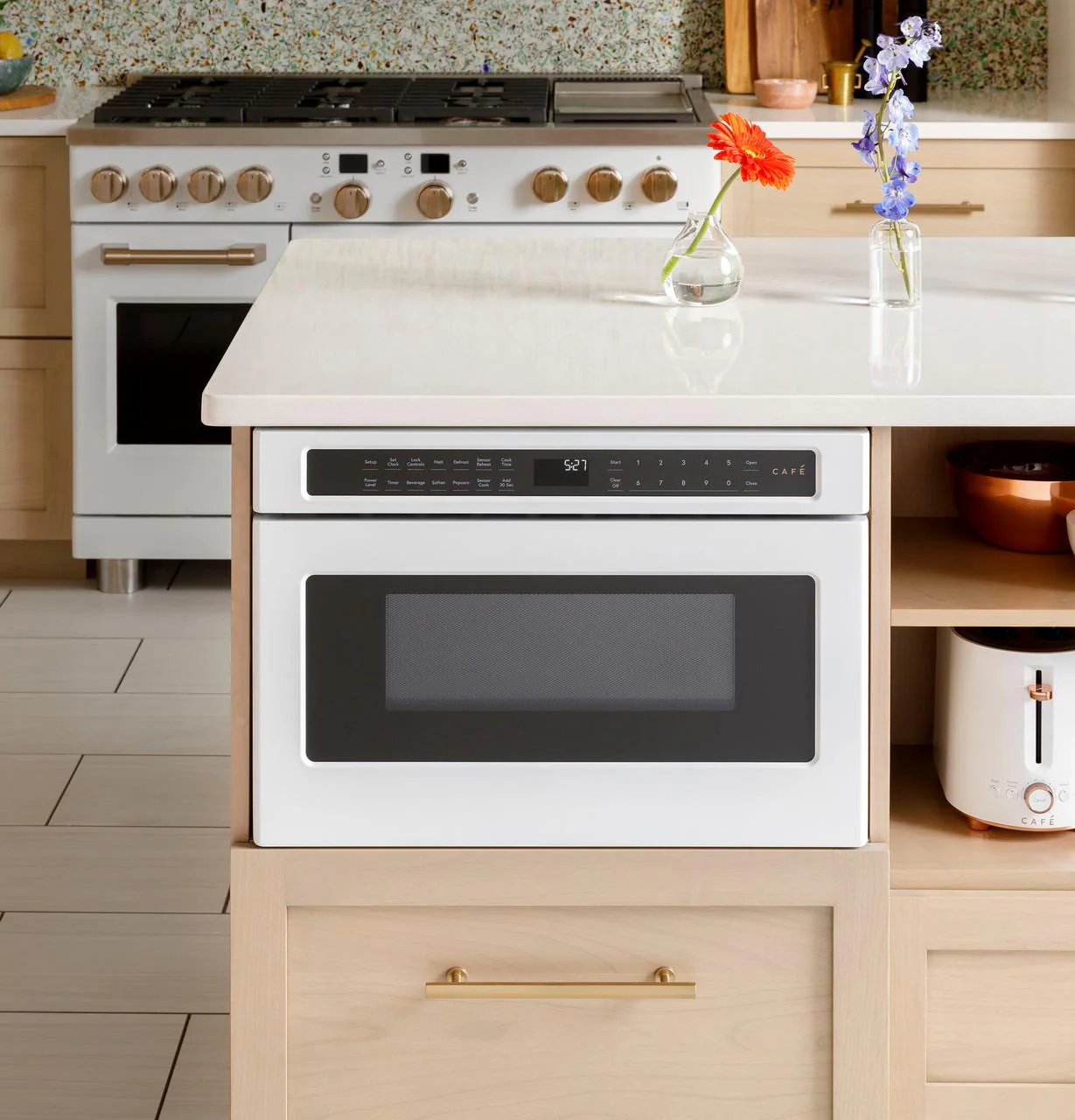 Cafe CWL112P3RD5 CAF(EBACK)™ Built-In Microwave Drawer Oven - Image 10