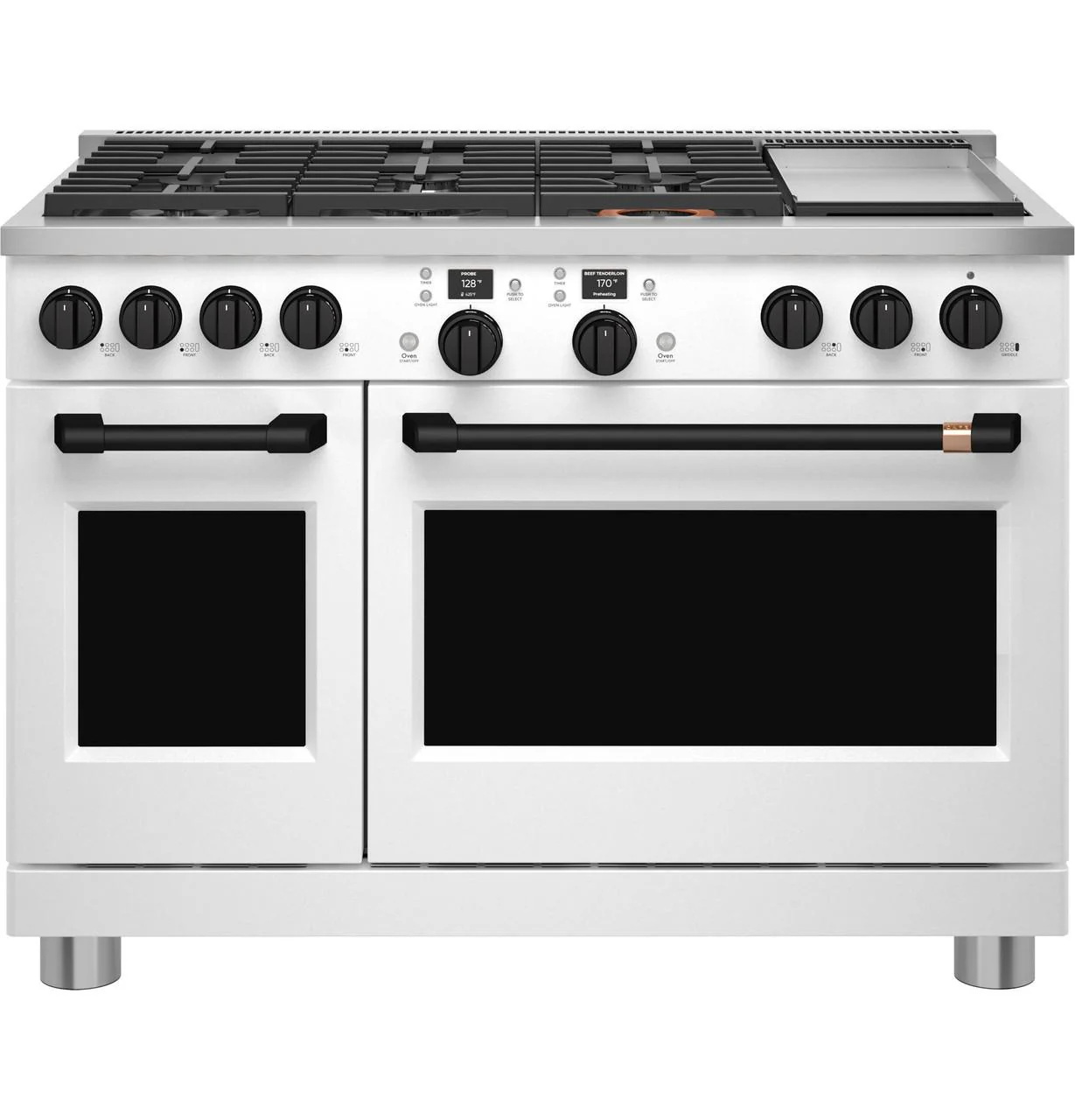 Cafe CXPR8HKPTFB CAF(EBACK)™ 48" Flat Black Handle & Knob Set for Pro Range and Rangetop - Image 3