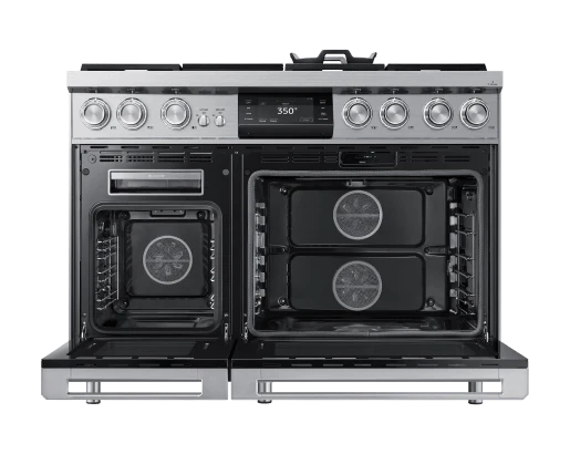 Dacor DOP48M96DLS 48" Pro Dual-Fuel Steam Range, Silver Stainless Steel, Natural Gas - Image 2