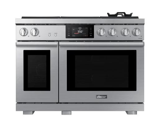 Dacor DOP48T960GS 48" Gas Range, Silver Stainless, Natural Gas/Liquid Propane
