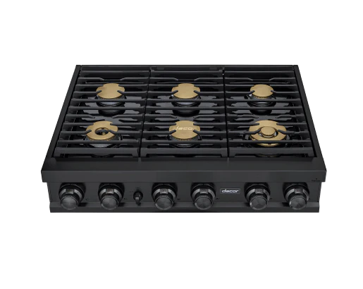 Dacor DTT36M876PM 36" Rangetop, Graphite Stainless Steel, Liquid Propane - Image 2