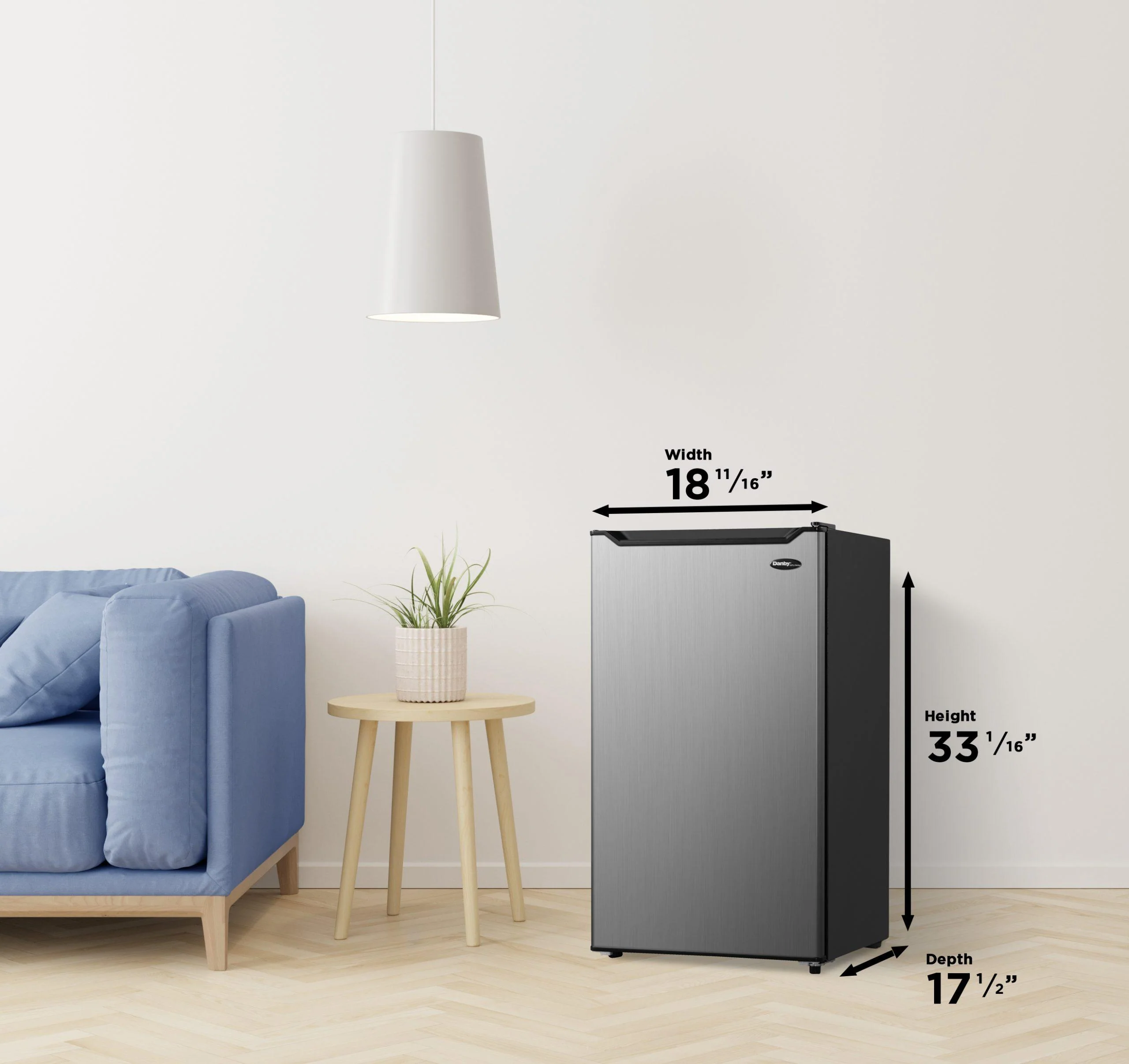 Danby 3.2 cu. ft. Compact Fridge in Stainless Steel - Image 11