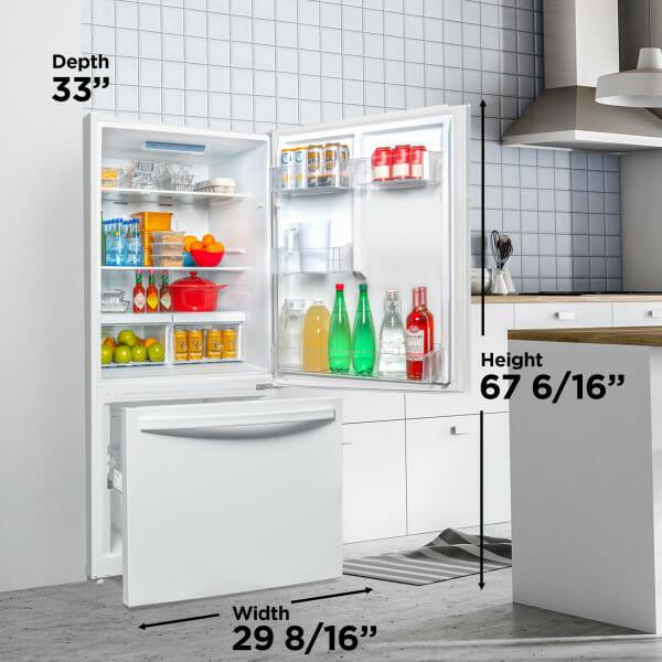 DBM187E1WDB Danby Designer 18.7 cu. ft. Apartment Fridge Bottom Mount in White - Image 9