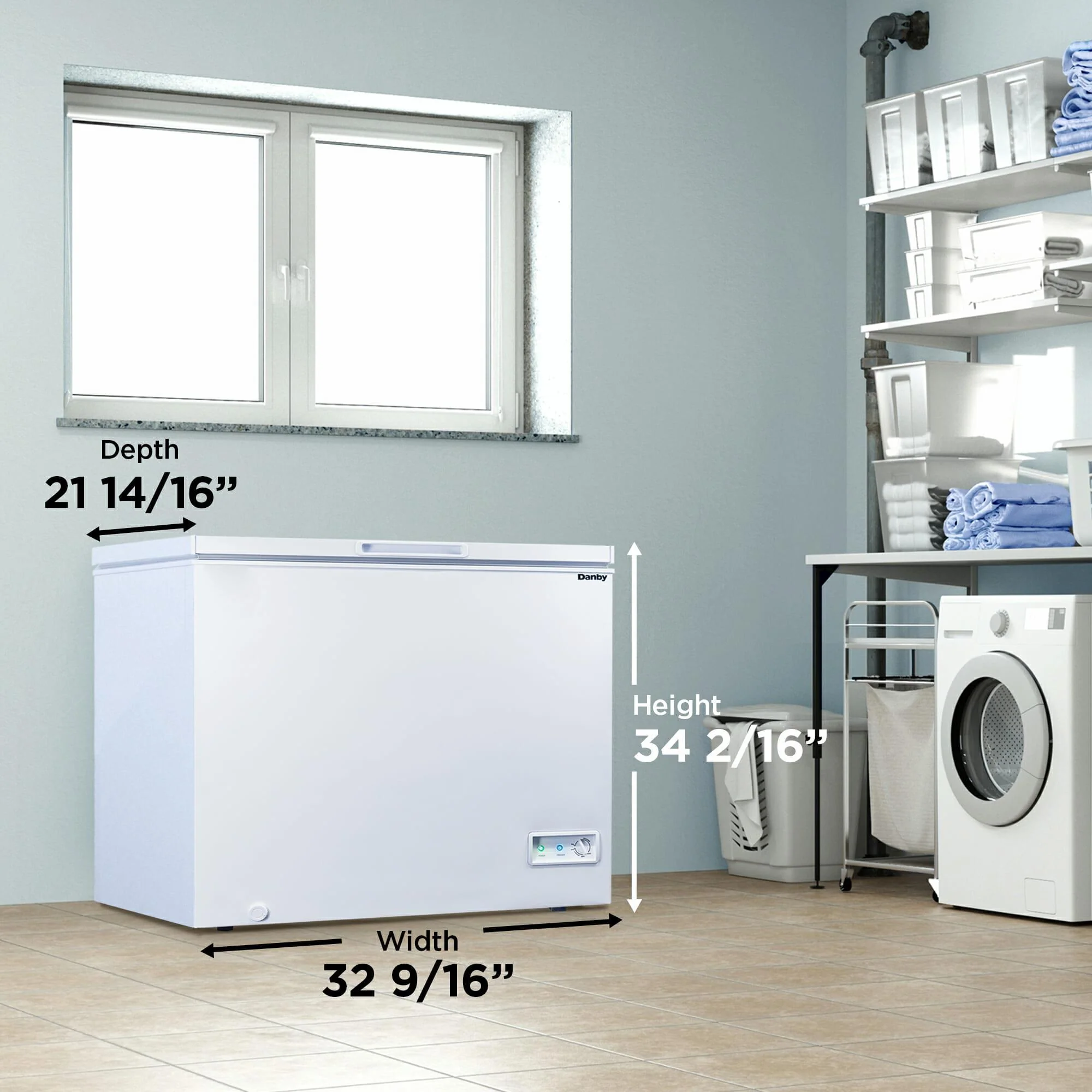DCF070A5WDB Danby 7.0 cu. ft. Square Model Chest Freezer in White - Image 13