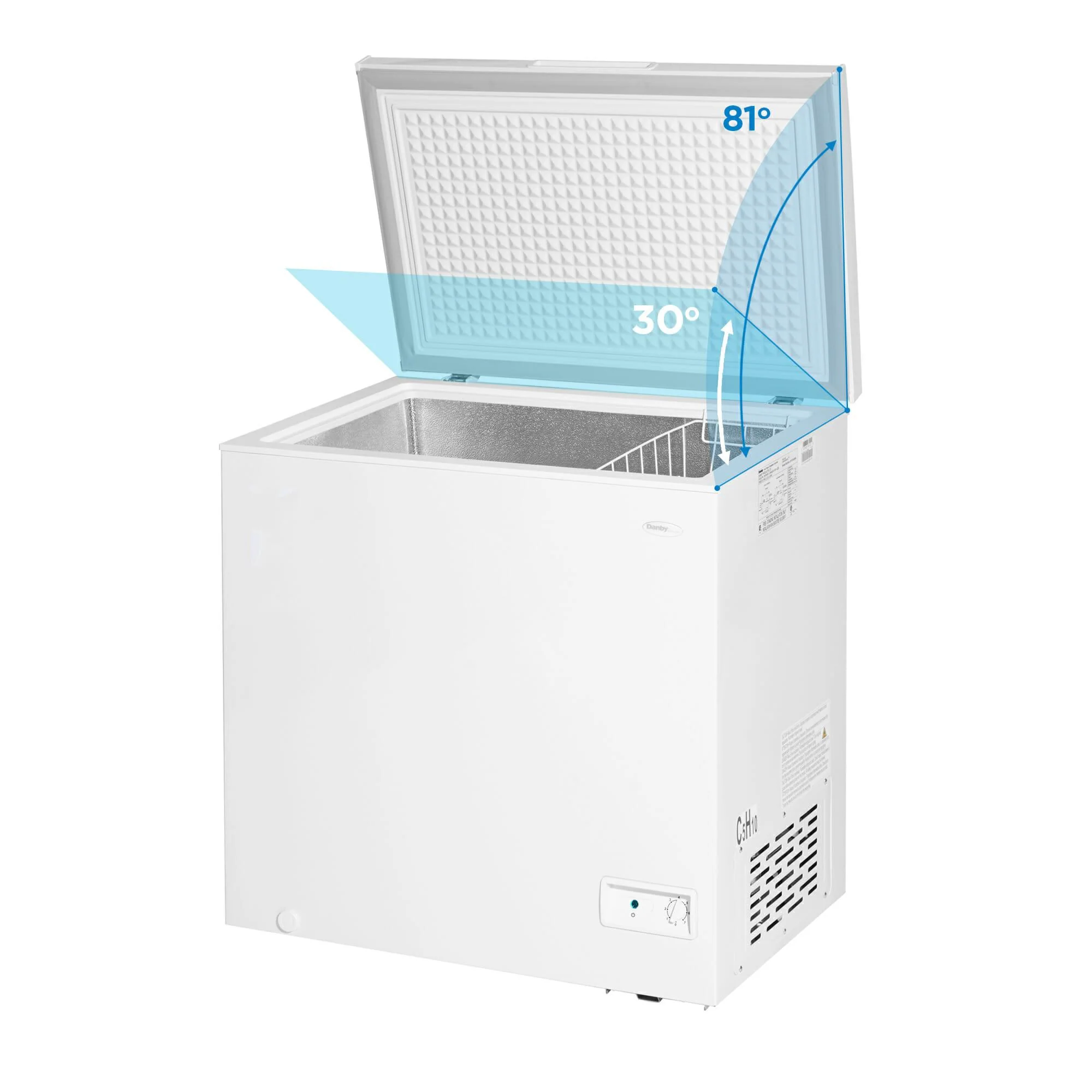DCF070A6WM Danby 7.0 cu. ft. Square Model Chest Freezer in White - Image 6
