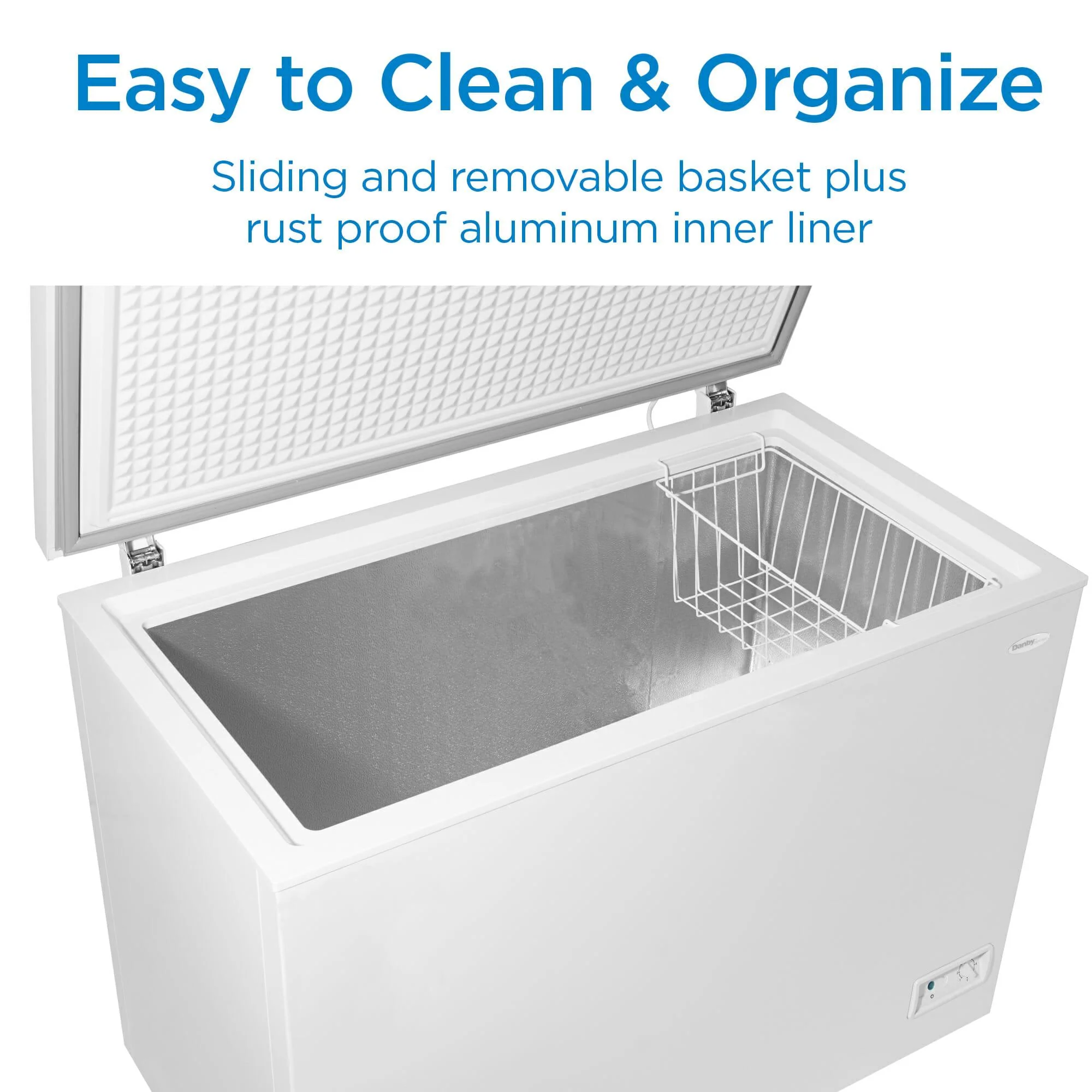 DCF100A6WM Danby 10.0 cu. ft. Square Model Chest Freezer in White - Image 8