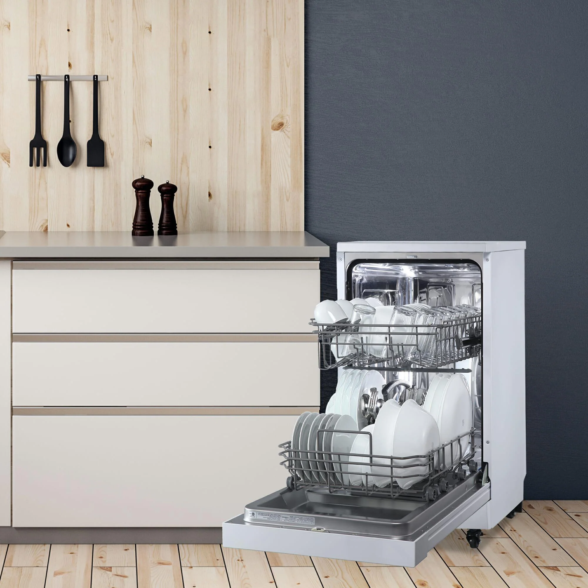 DDW1805EWP Danby 18 Wide Portable Dishwasher in White - Image 13