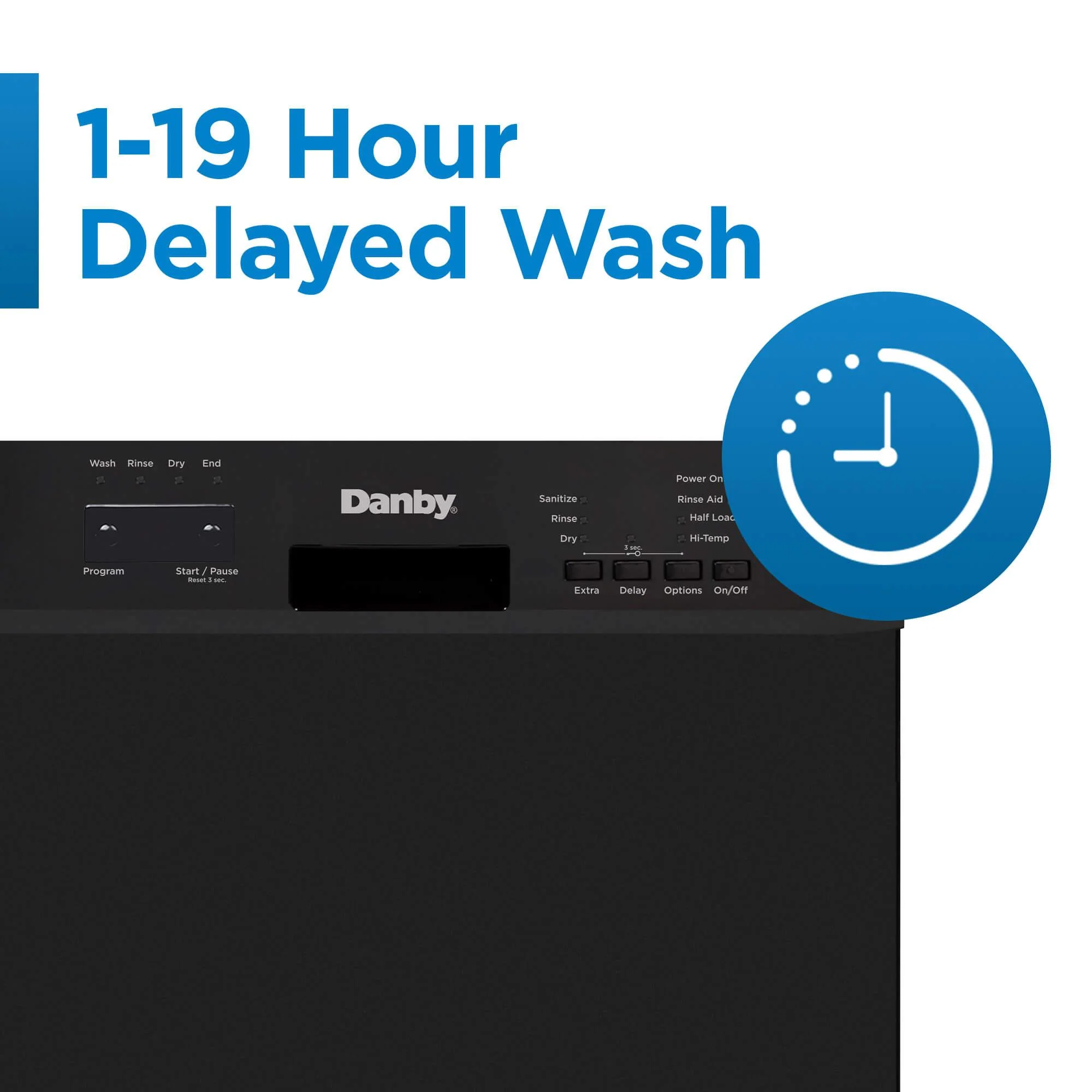 DDW18D1EB Danby 18 Wide Built-in Dishwasher in Black - Image 4