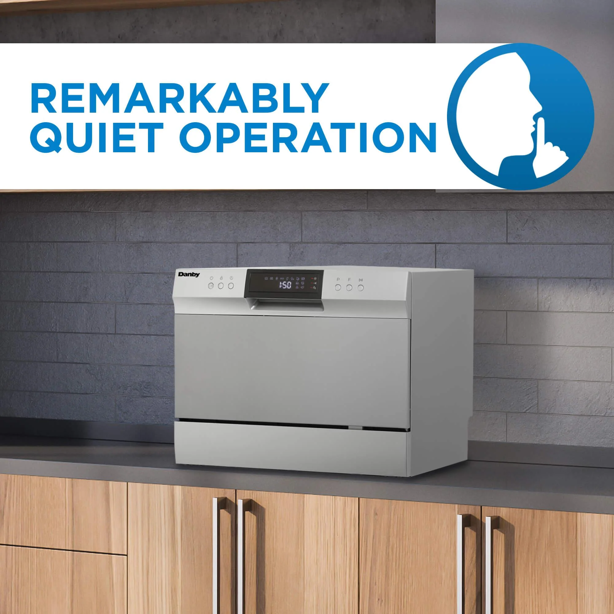 DDW631SDB Danby 6 Place Setting Countertop Dishwasher in Silver - Image 13
