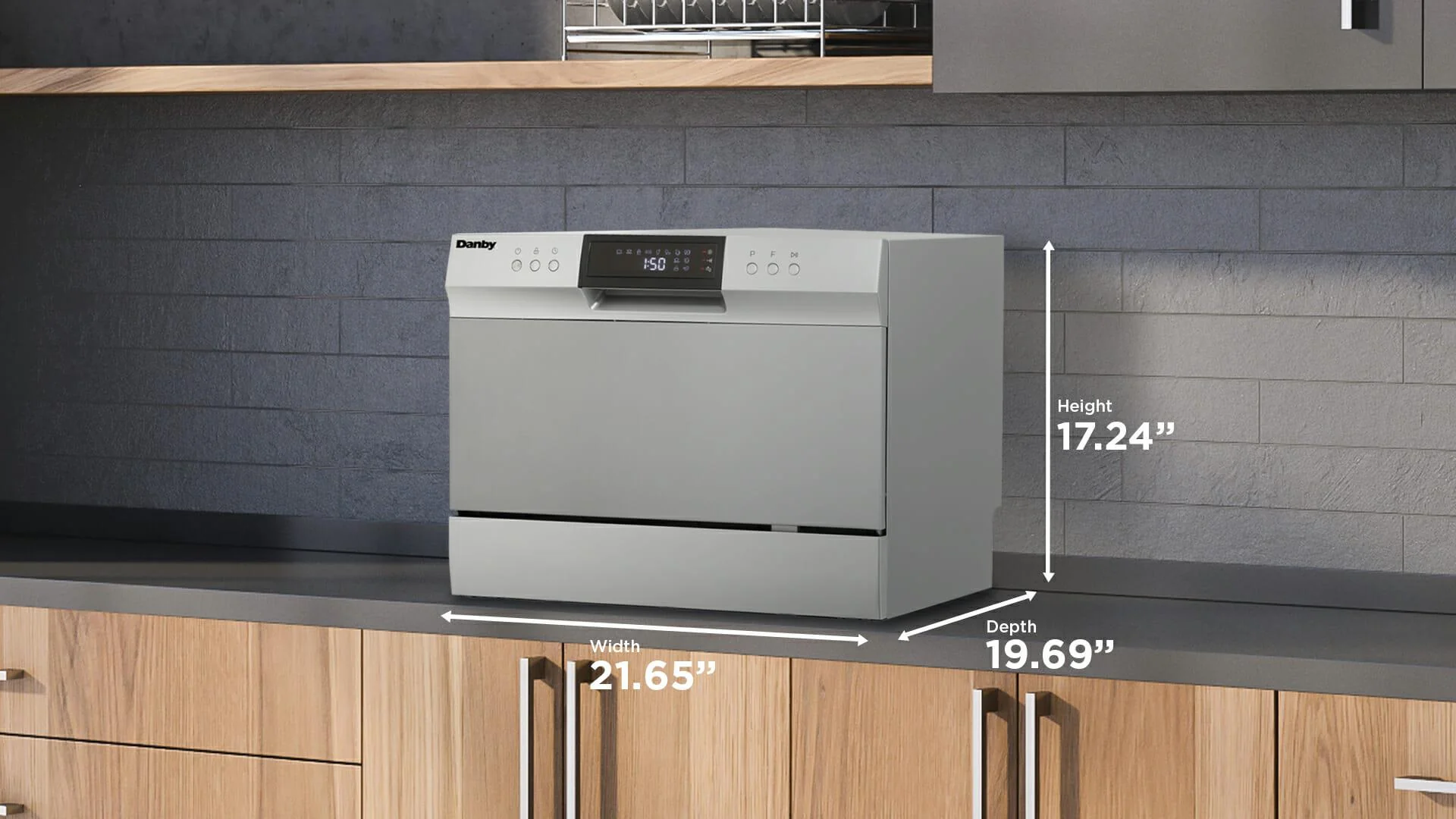 DDW631SDB Danby 6 Place Setting Countertop Dishwasher in Silver - Image 22
