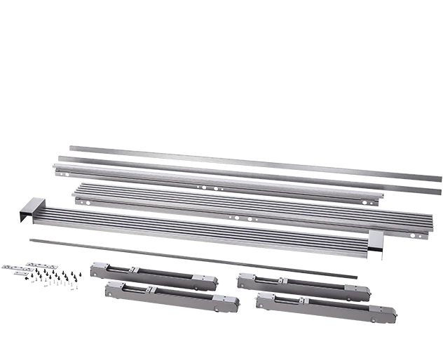 Electrolux TRIMKITSS2 79'' Louvered or 75'' Collar Dual Stainless Steel Trim Kit