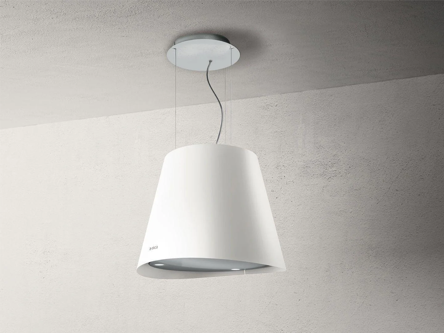 Elica EES320WT EASY WHITE Island Range Hood 20 1/4 wide - 350CFM - Image 3