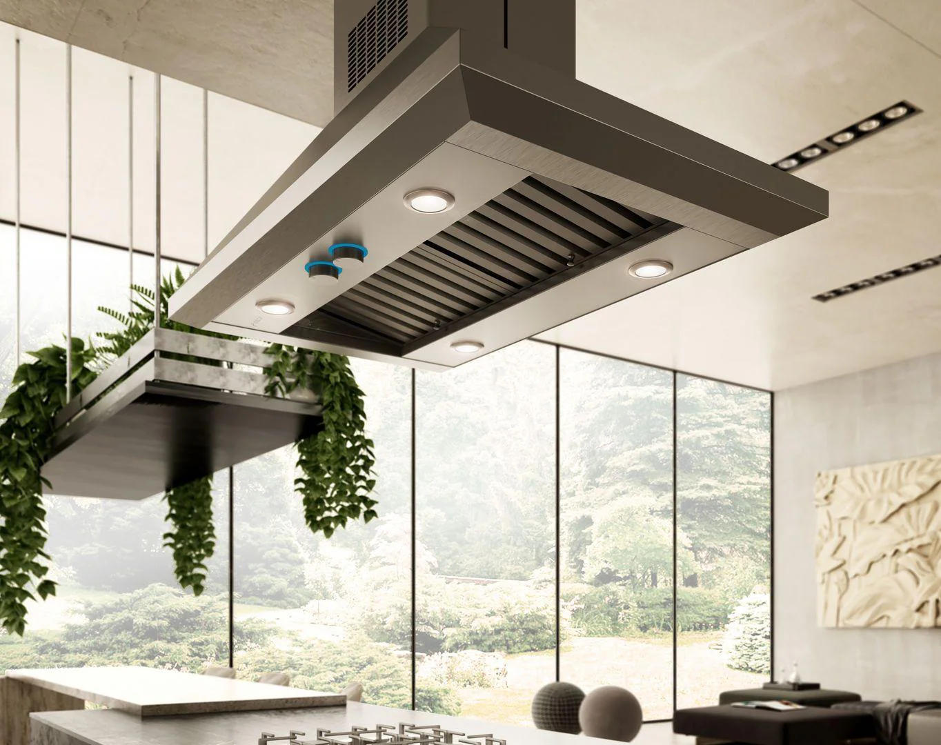 Elica ELI136S2 LEONE IS Island Range Hood 36" wide - 1200CFM - Image 3