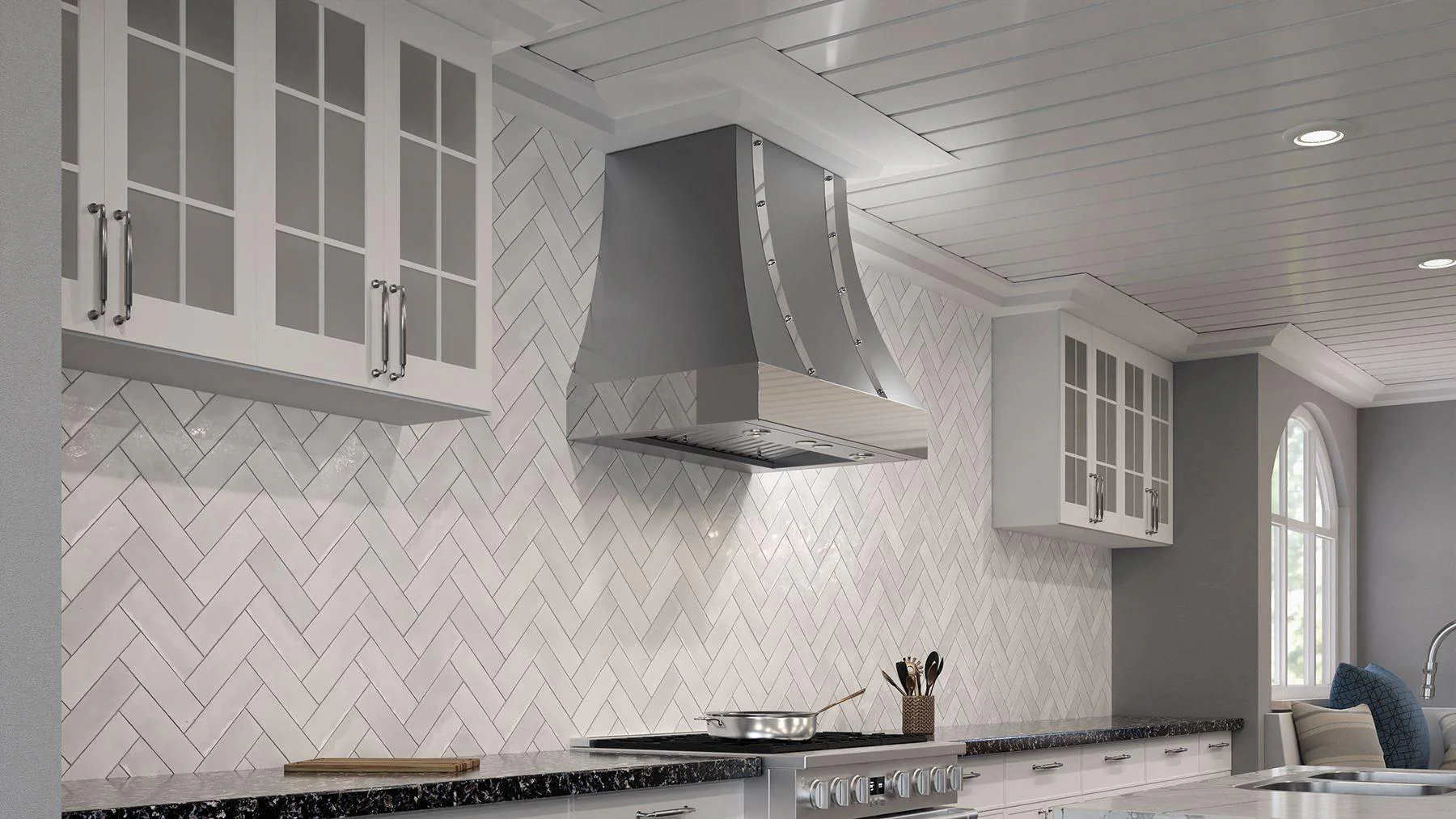 Elica EORX36SS ORISTANO Wall Mount Range Hood 36" wide - NACFM - Image 3
