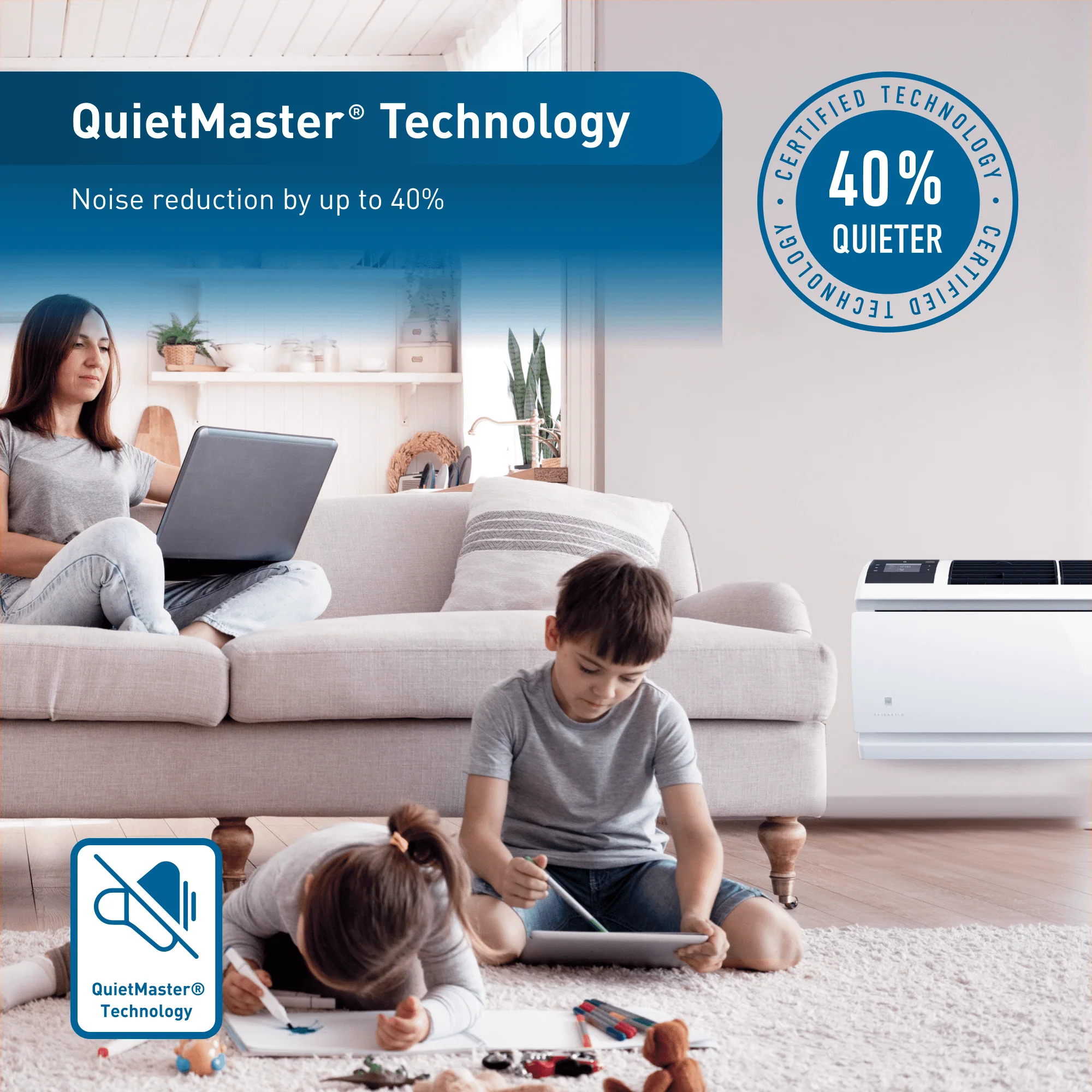 WCVT10B10A Friedrich WallMaster Inverter 10,000 BTU 115V Smart Through-the-Wall Air Conditioner - Cool Only - Image 5