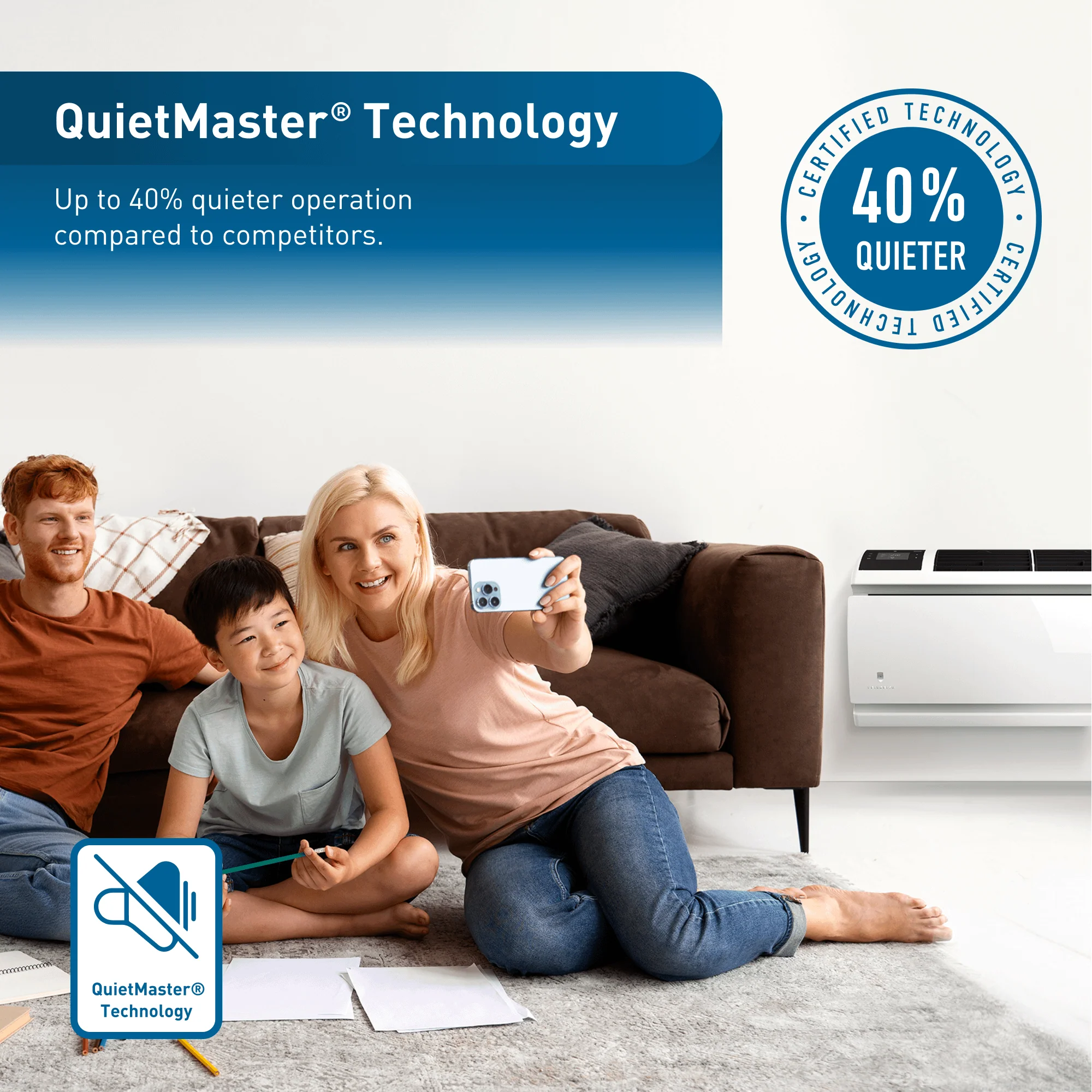 WHVT14B33A Friedrich WallMaster Inverter 14,000 BTU 230V Smart Through-the-Wall Air Conditioner with Heat Pump - Image 4