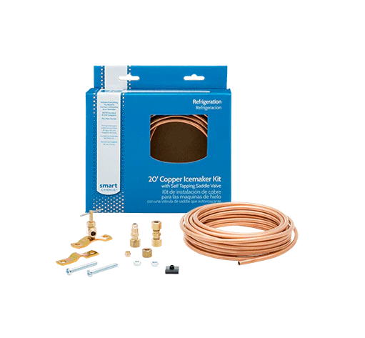 Frigidaire 5304490717 Smart Choice 20' Copper Refrigerator Waterline Kit, Self Tapping