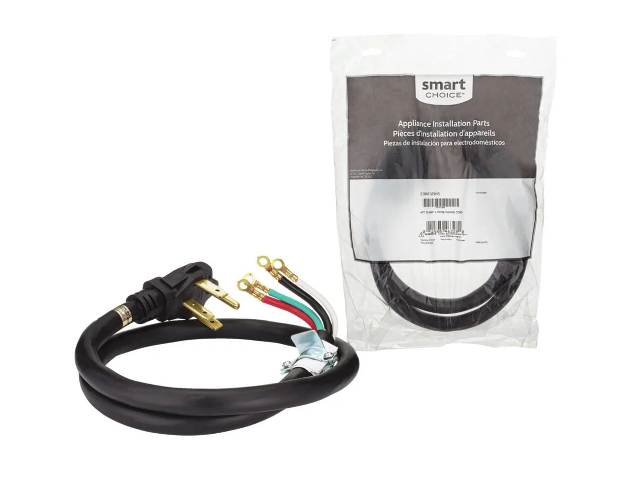 Frigidaire 5304512986 Smart Choice 4' 50 Amp 4 Wire Range Cord - Image 2