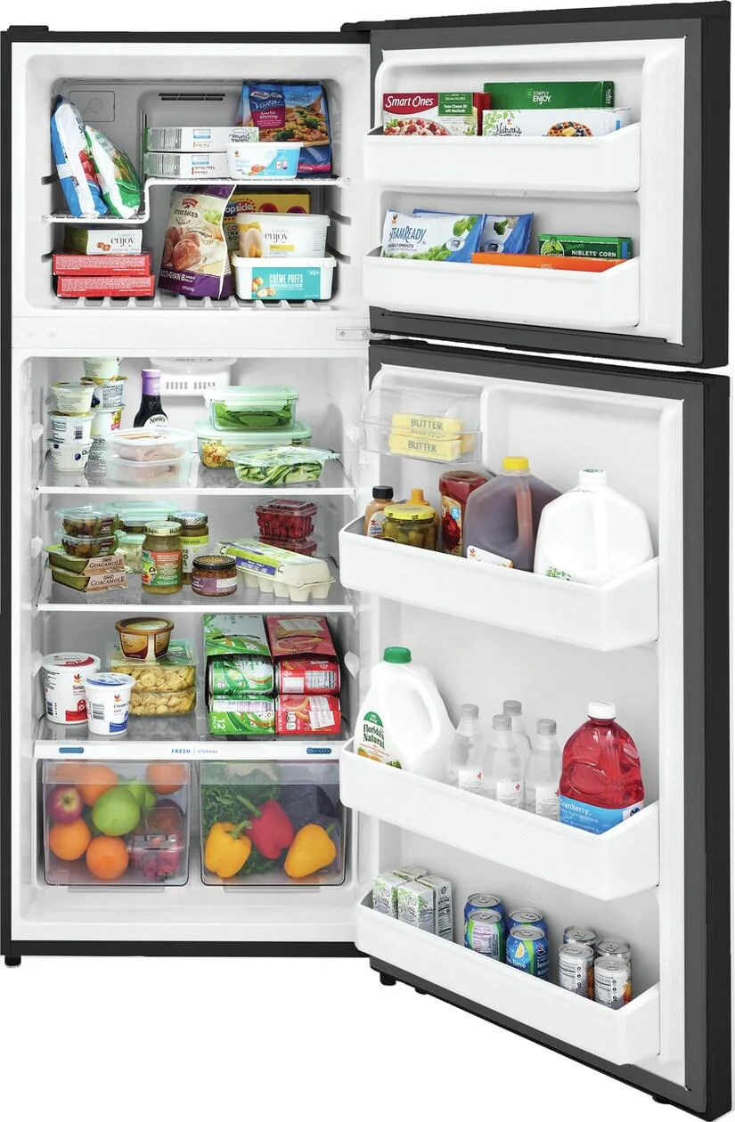 Frigidaire FFHT1822UB 18 Cu. Ft. Top Freezer Refrigerator - Image 4