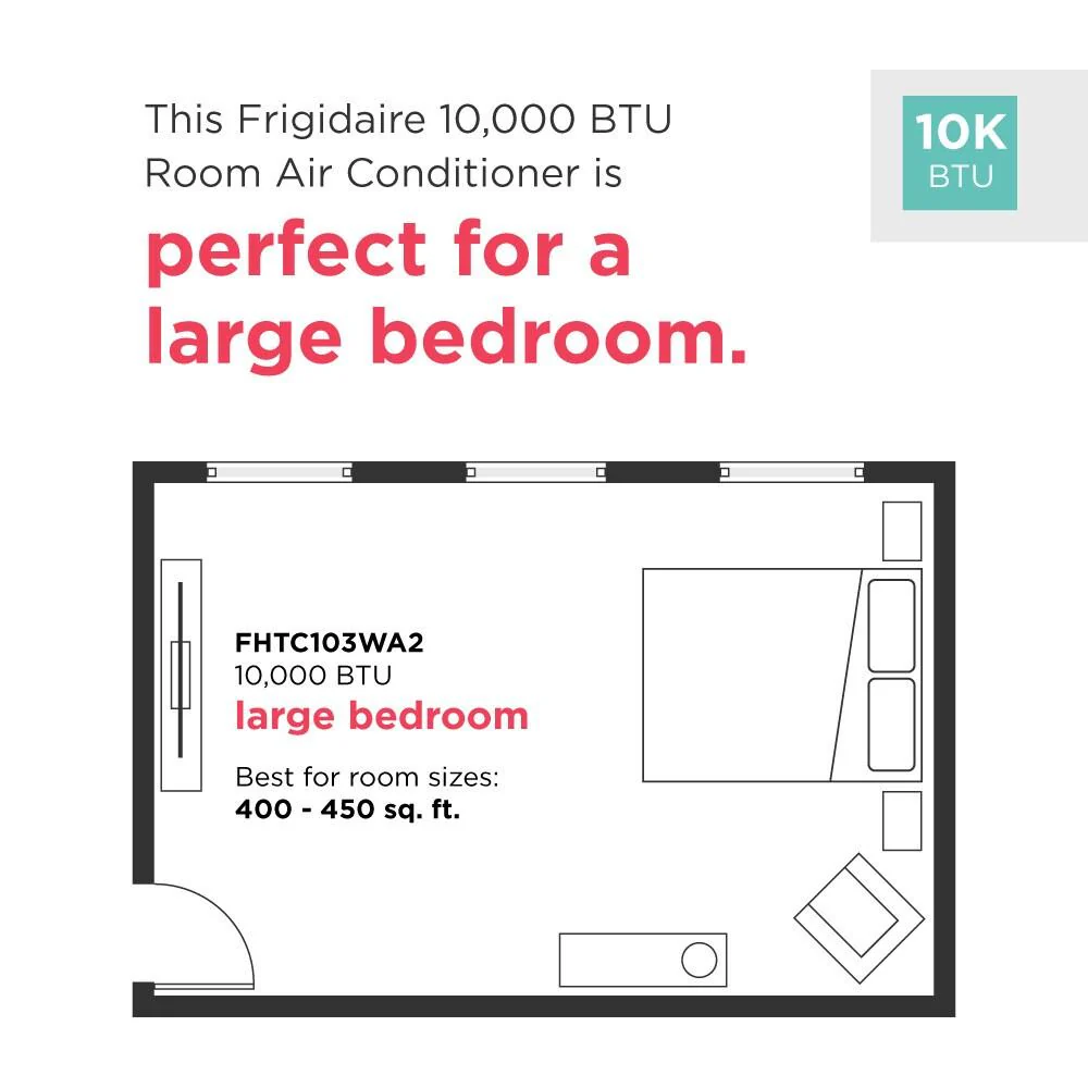 Frigidaire FHTC103WA2 10,000 BTU Wall Room Air Conditioner 208/230 V - Image 3