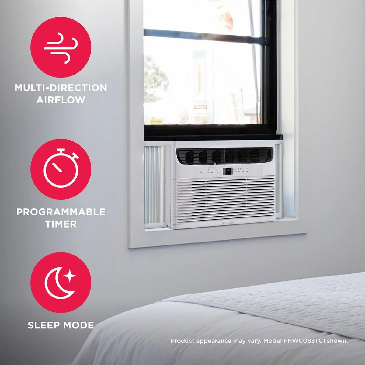 Frigidaire FHWC123TC1 12,000 BTU Window Room Air Conditioner - Image 4