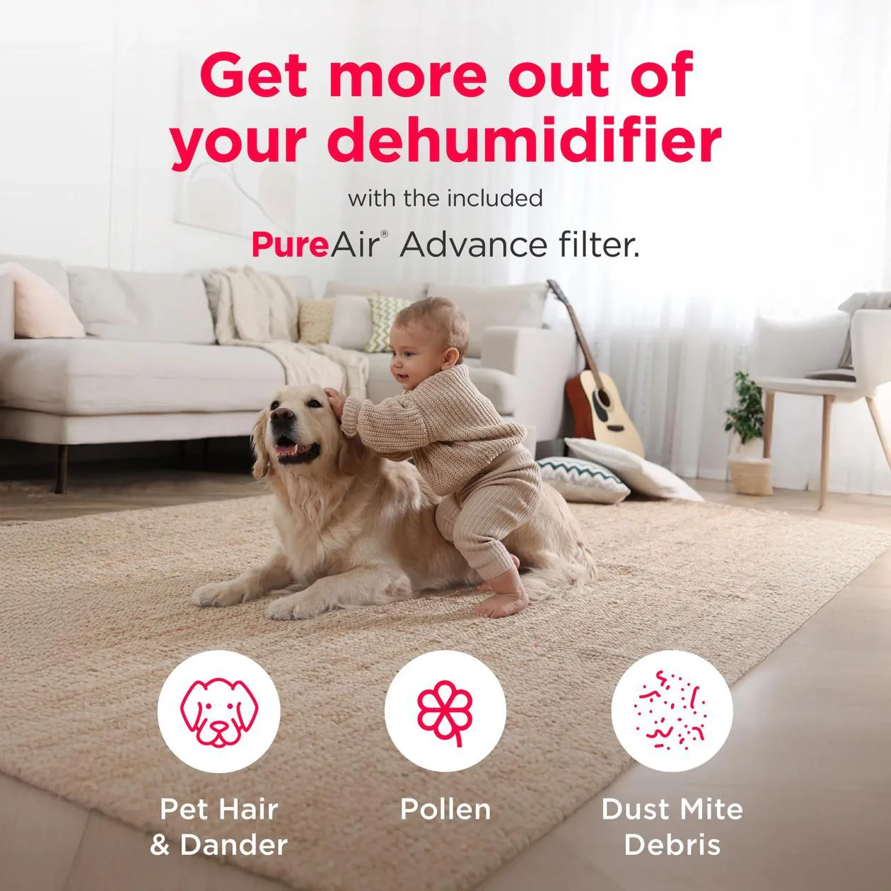 Frigidaire GHDD3535W1 2-in-1 35 Pint Dehumidifier with Built-in Allergy Filter and Wi-Fi (Energy Star) - Image 8