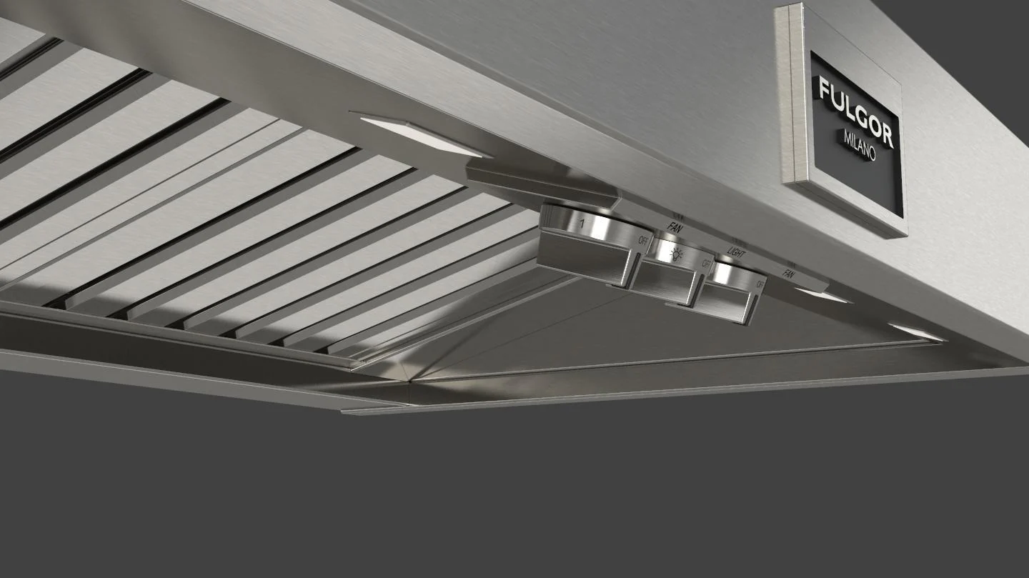 36" PRO WALL-MOUNT HOOD (2 FAN - KNOBS) - Image 2