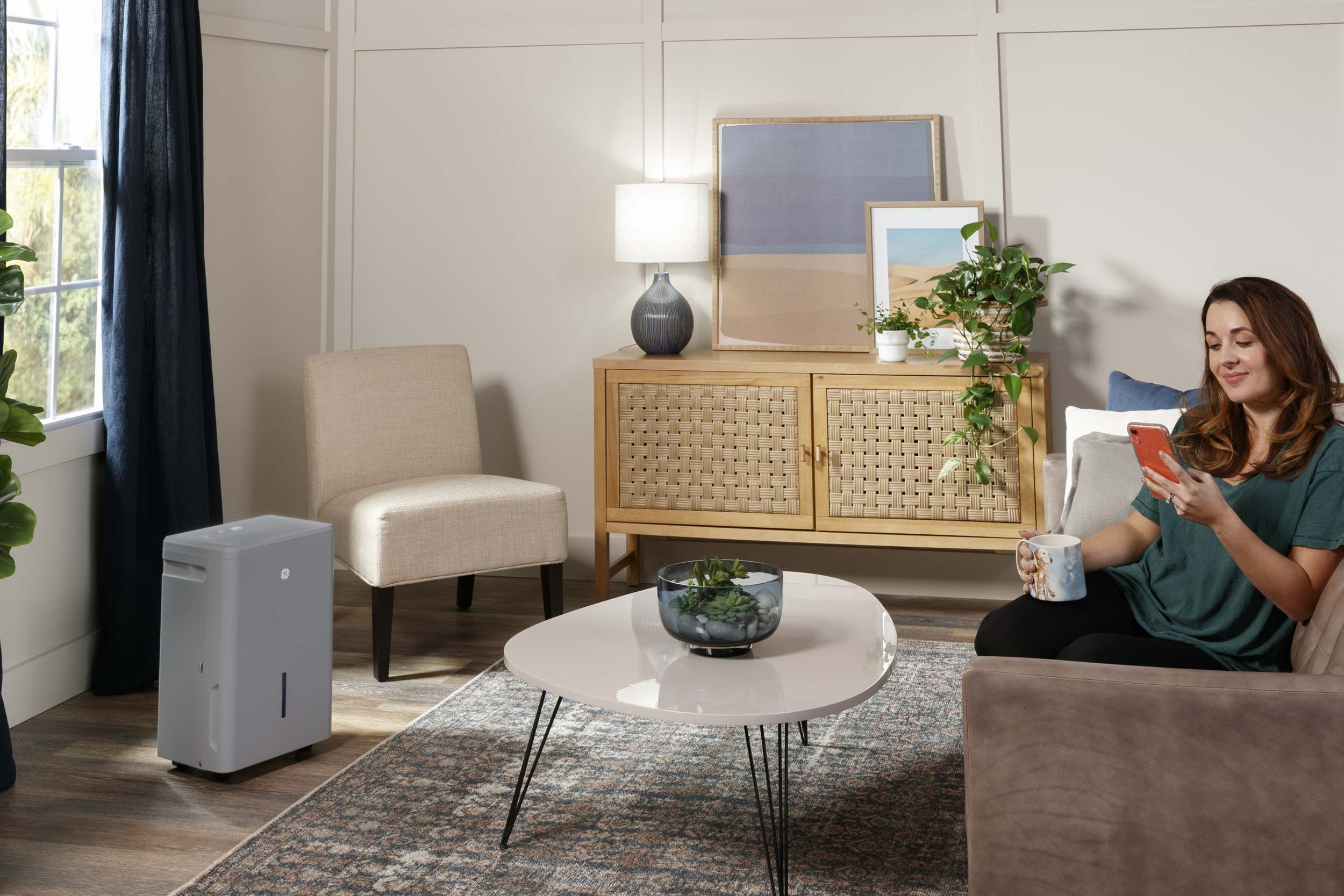 ADYR50LC GE® ENERGY STAR® 50 Pint Portable Dehumidifier with Smart Dry for Wet Spaces - Image 4