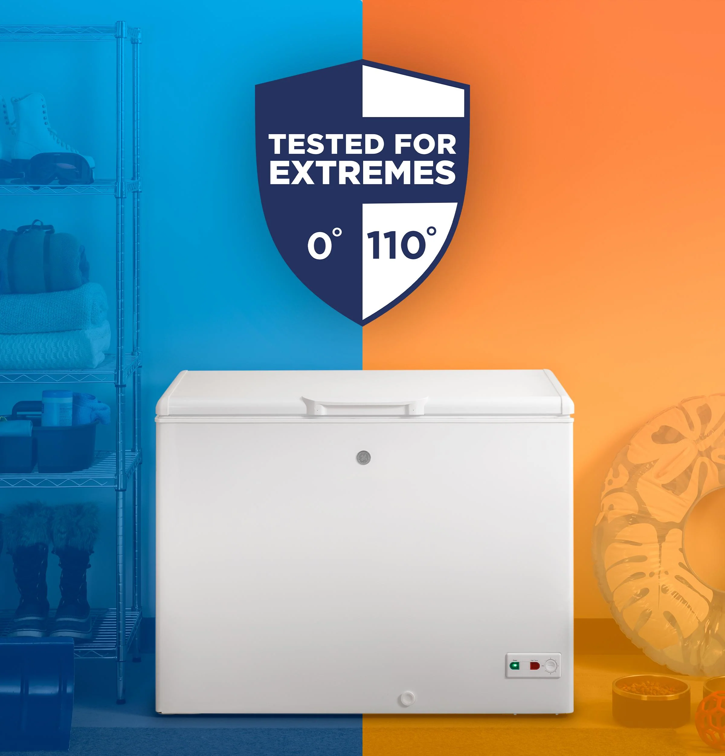 FCM11SRWW GE® 10.7 Cu. Ft. Manual Defrost Chest Freezer - Image 10