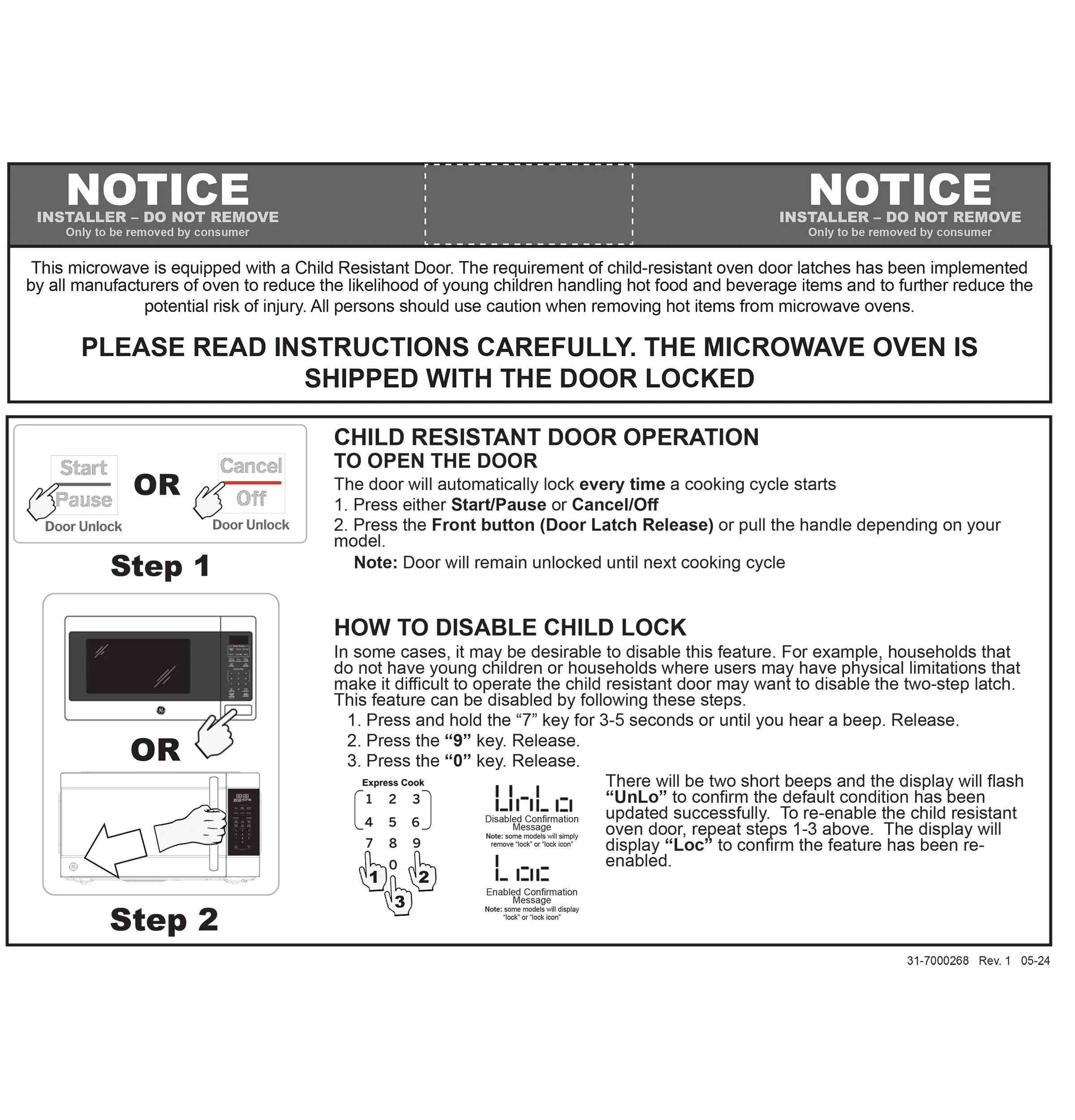 GCST09N1WBB GE® 0.9 Cu. Ft. Capacity Countertop Microwave Oven - Image 3