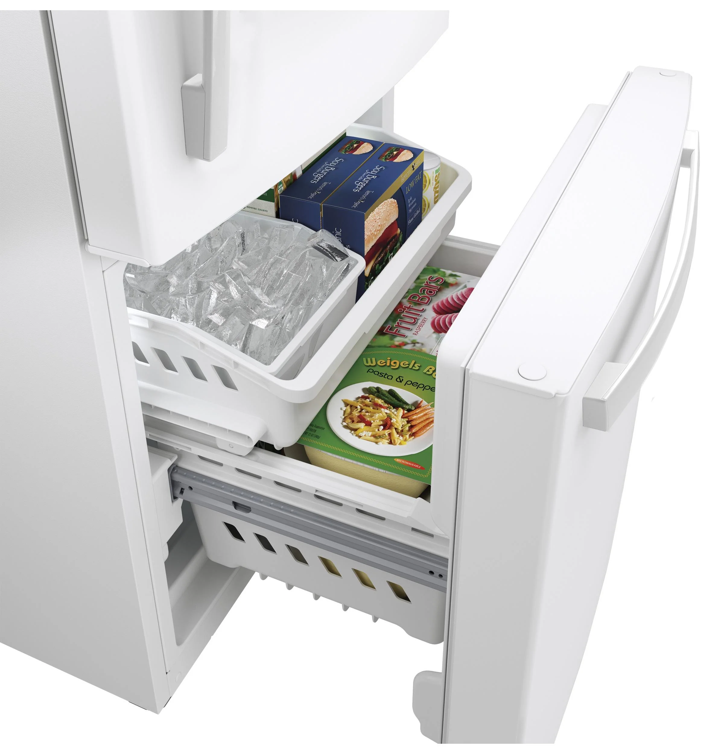 GDE21EGKWW GE® ENERGY STAR® 21.0 Cu. Ft. Bottom-Freezer Refrigerator - Image 4