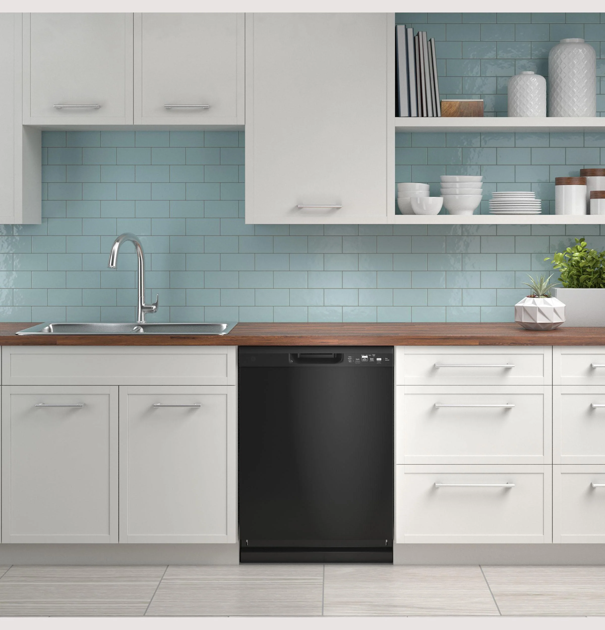 GDF535PGRBB GE® ENERGY STAR® Dishwasher with Front Controls - Image 5