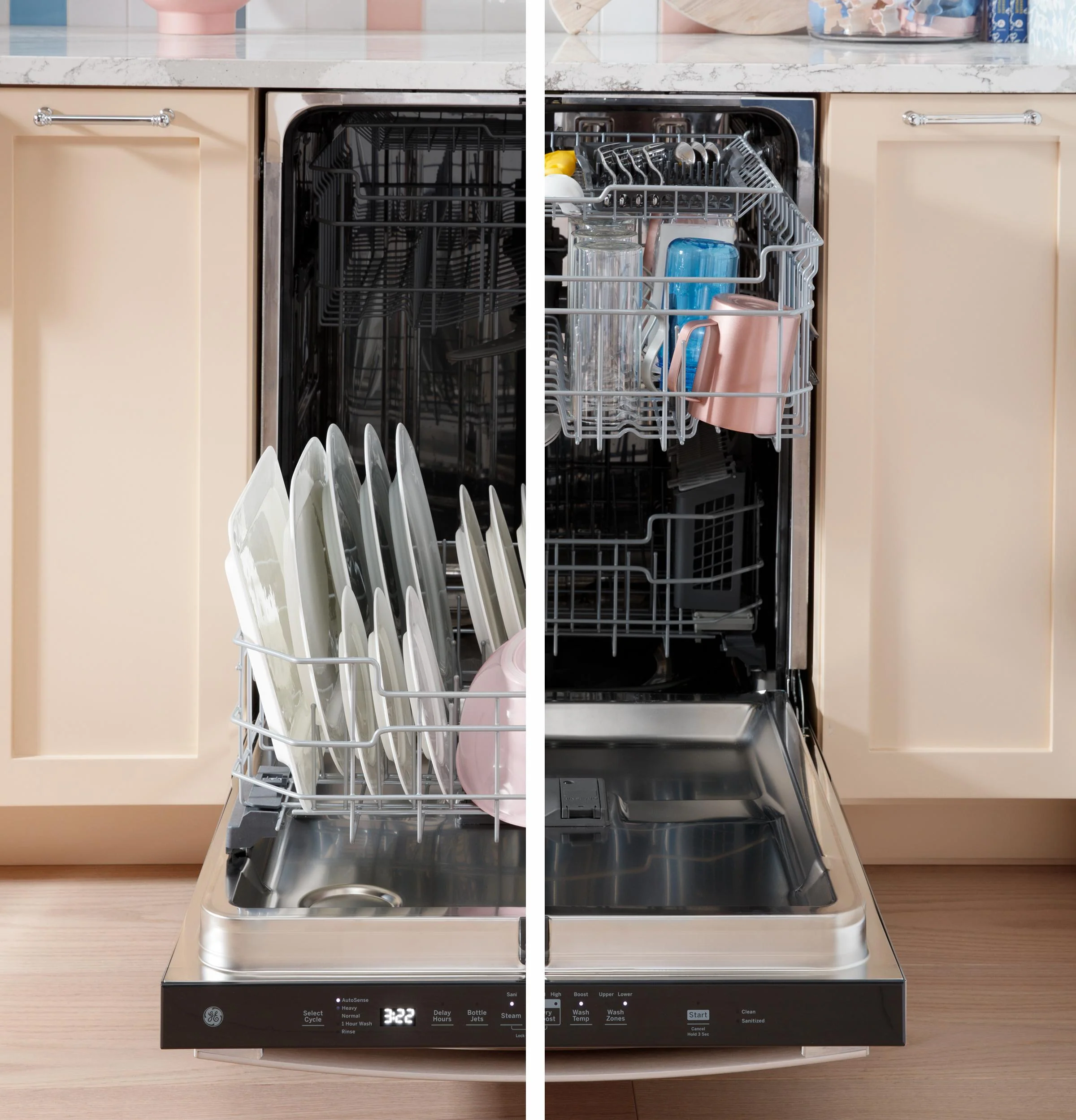 GDF650SMVES GE® ENERGY STAR® Front Control with Stainless Steel Interior Dishwasher with Sanitize Cycle - Image 22