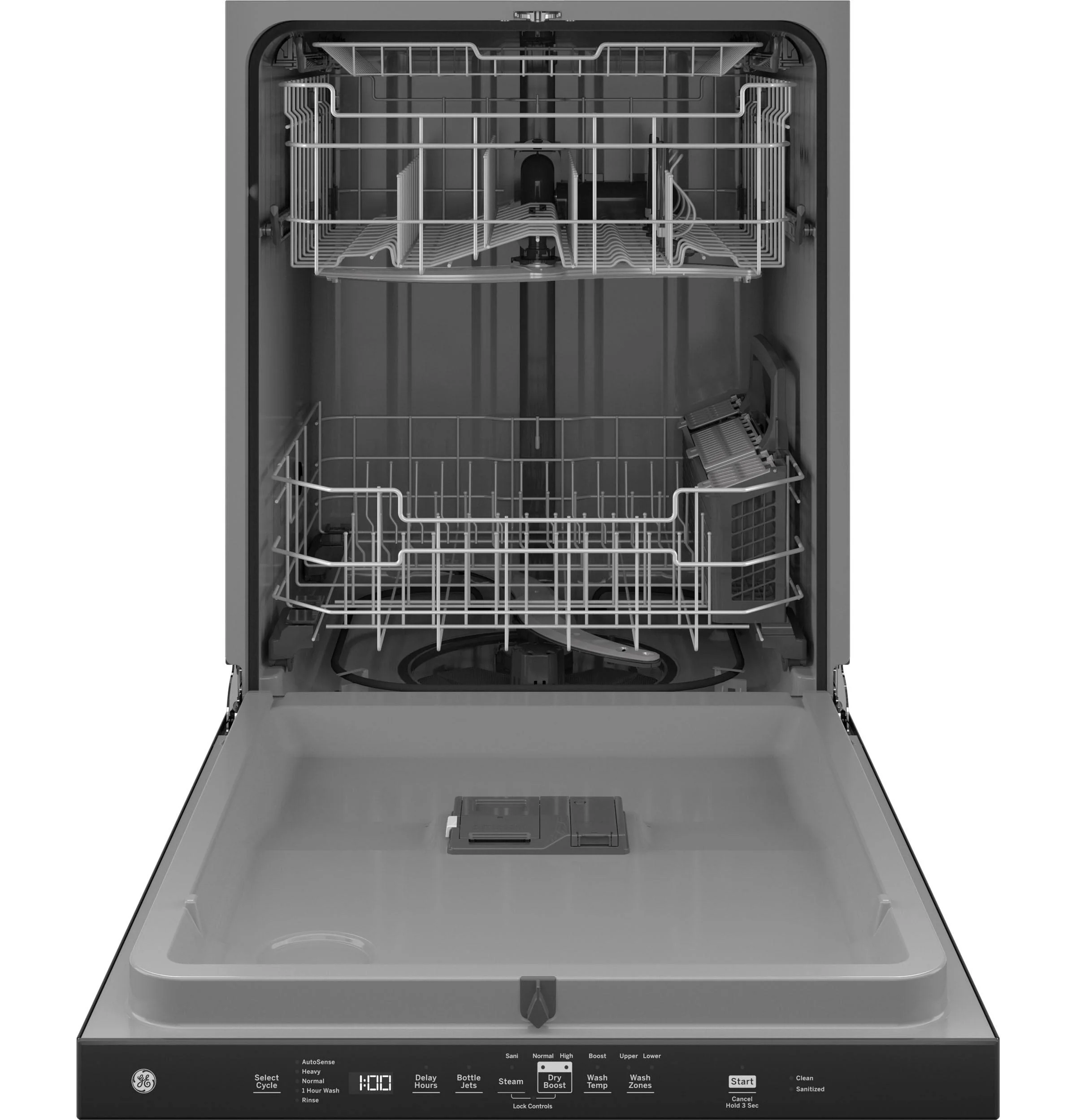 GDP630PGRBB GE® ENERGY STAR® Top Control with Plastic Interior Dishwasher with Sanitize Cycle & Dry Boost - Image 2