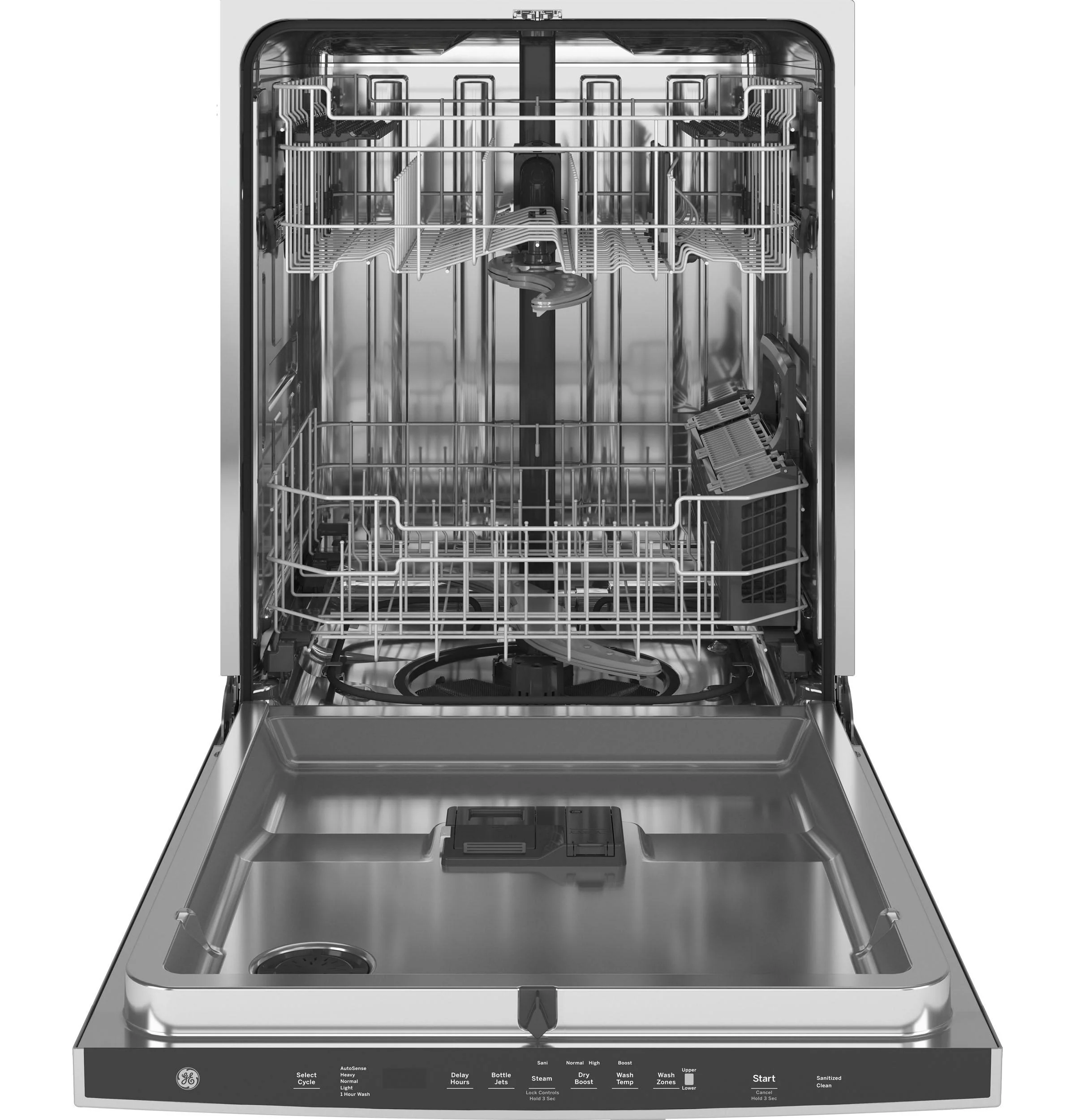 GE® Fingerprint Resistant Top Control with Stainless Steel Interior Dishwasher with Sanitize Cycle & Dry Boost - Image 35