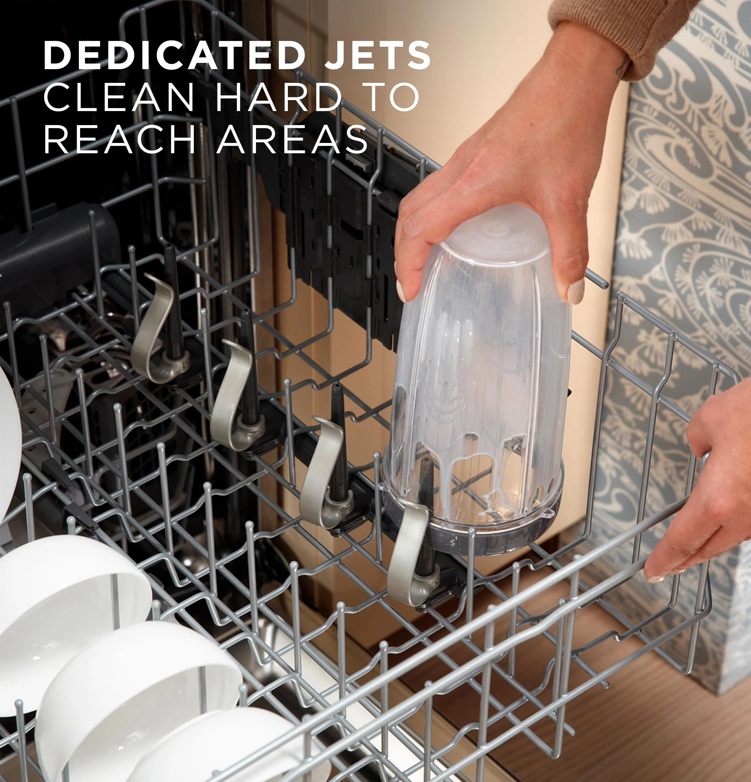 GDP670SMVES GE® ENERGY STAR® Fingerprint Resistant Top Control with Stainless Steel Interior Dishwasher with Sanitize Cycle - Image 9