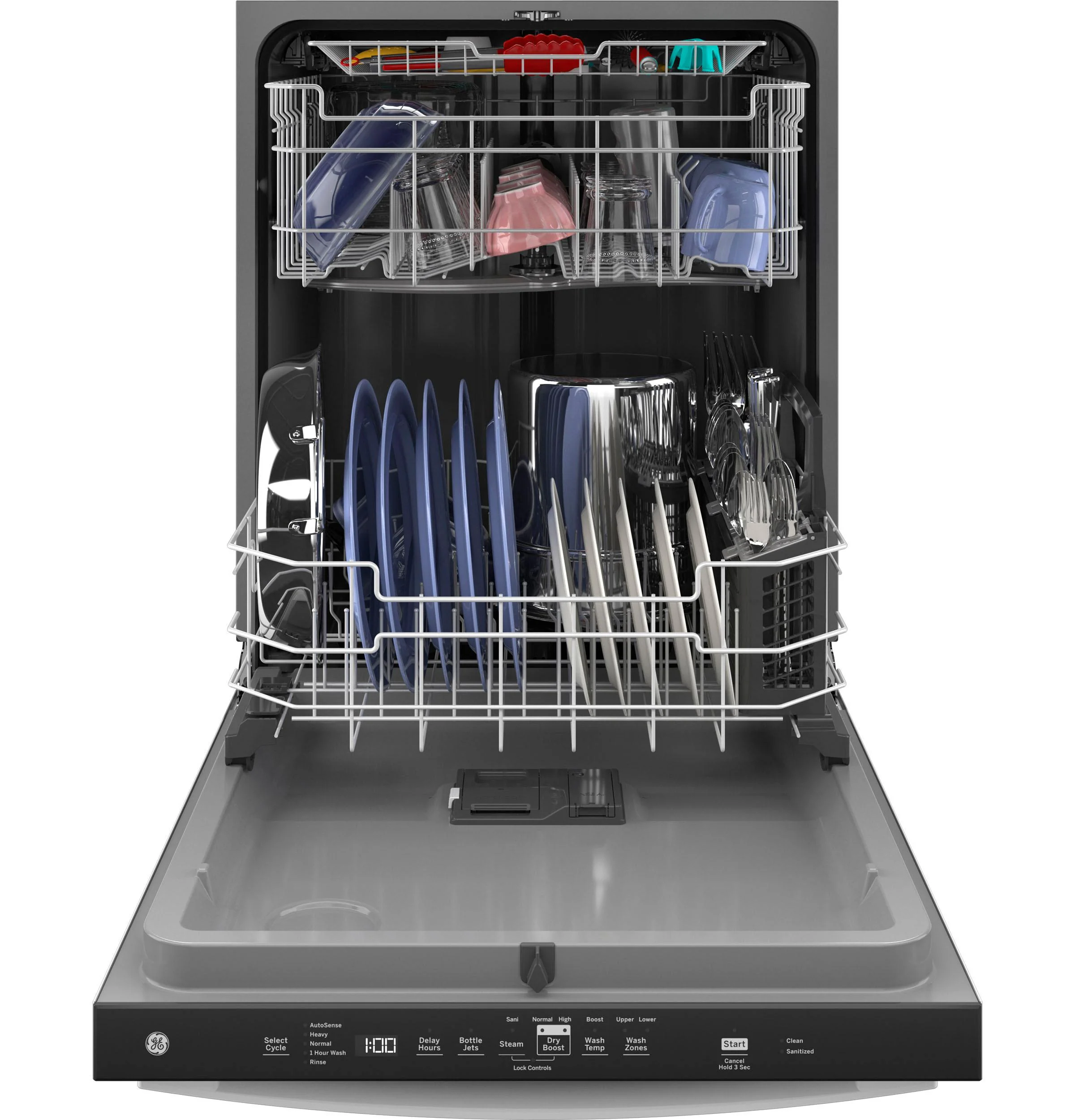 GDT630PGRWW GE® ENERGY STAR® Top Control with Plastic Interior Dishwasher with Sanitize Cycle & Dry Boost - Image 3