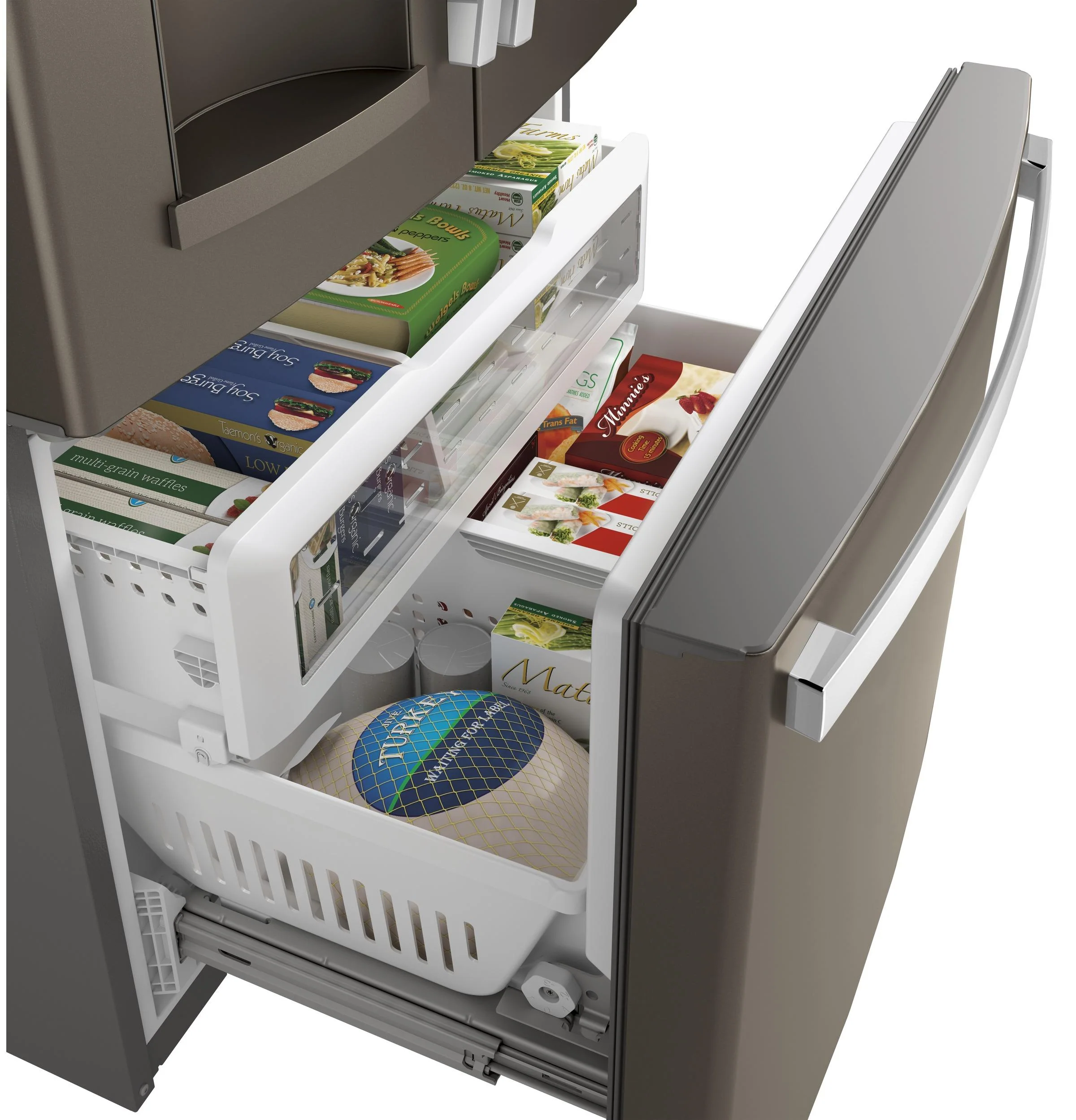 GFD28GMLES GE® 27.7 Cu. Ft. French-Door Refrigerator with Door In Door - Image 6