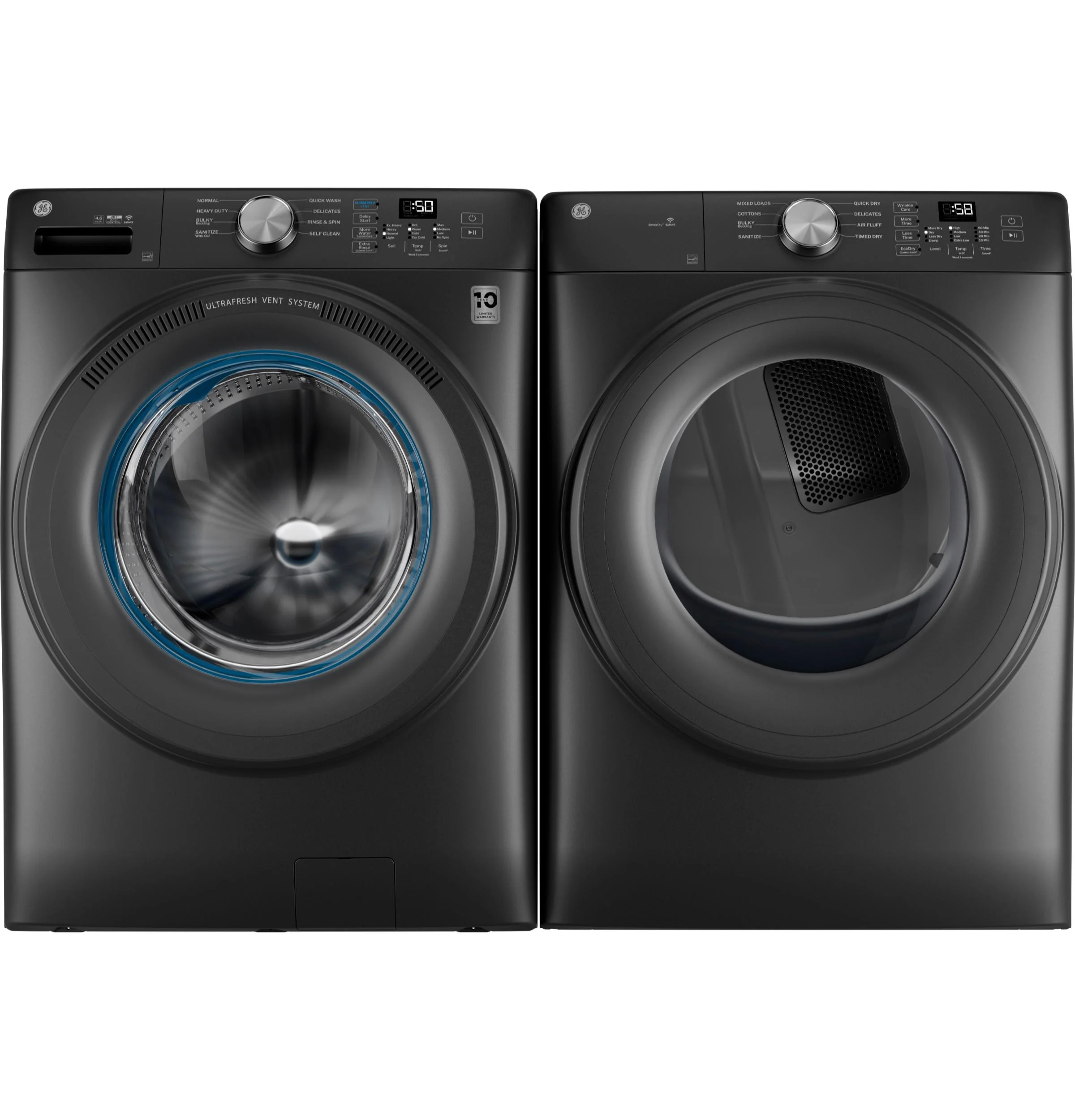 GFD35ESPYDS GE® ENERGY STAR® 7.8 cu. ft. Capacity Smart Front Load Electric Dryer - Image 3