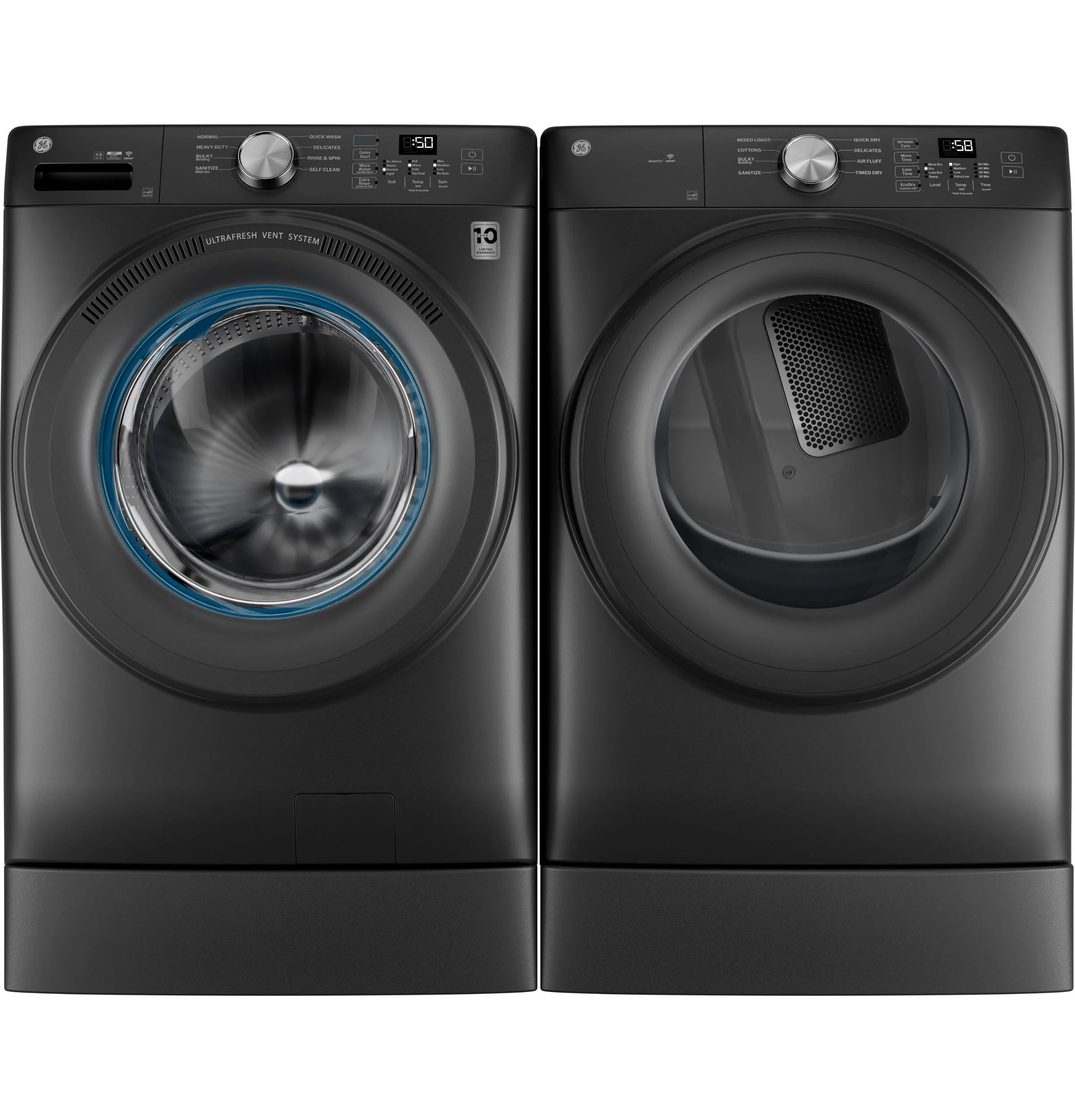 GFD35GSPYDS GE® ENERGY STAR® 7.8 cu. ft. Capacity Smart Front Load Gas Dryer - Image 4