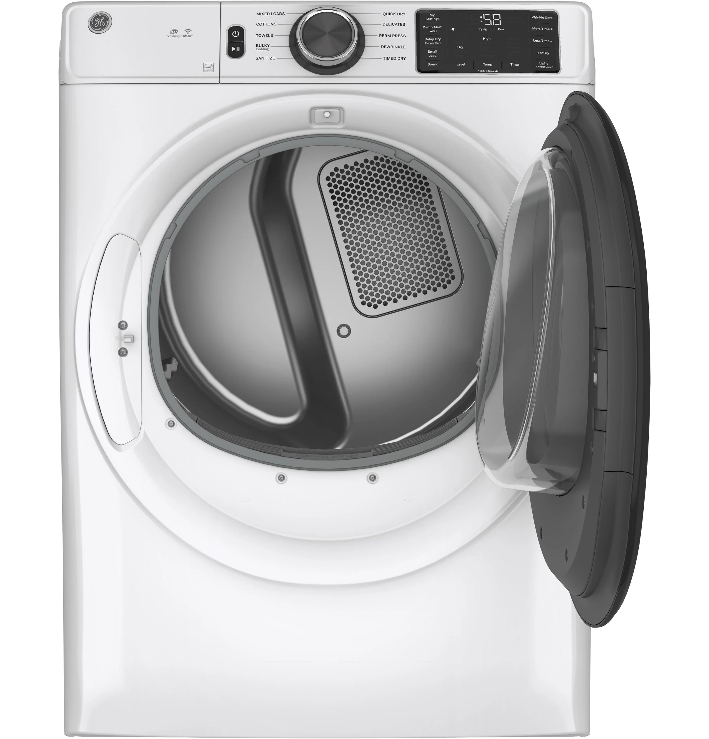 GFD55ESSNWW GE® ENERGY STAR® 7.8 cu. ft. Capacity Smart Front Load Electric Dryer with Sanitize Cycle - Image 13