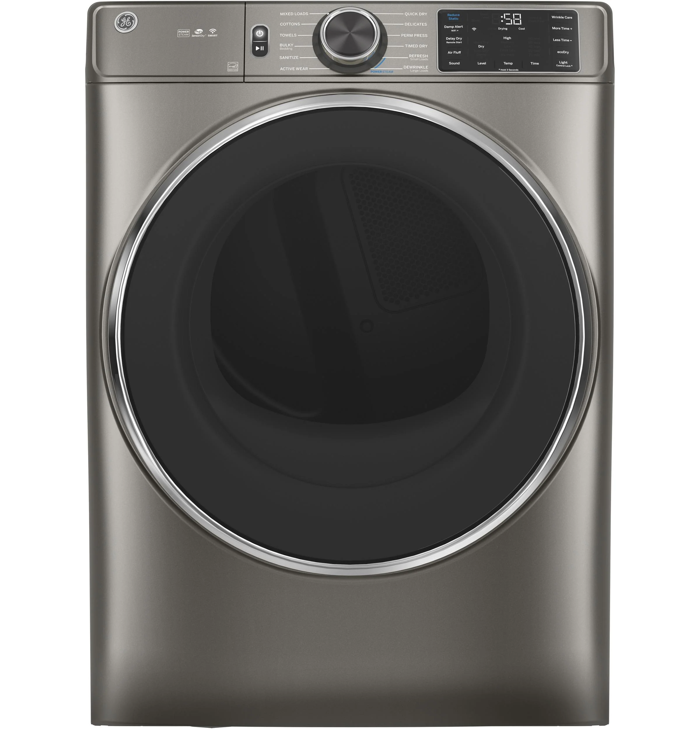 GE® 7.8 cu. ft. Capacity Smart Front Load Electric Dryer with Steam and Sanitize Cycle - Image 23