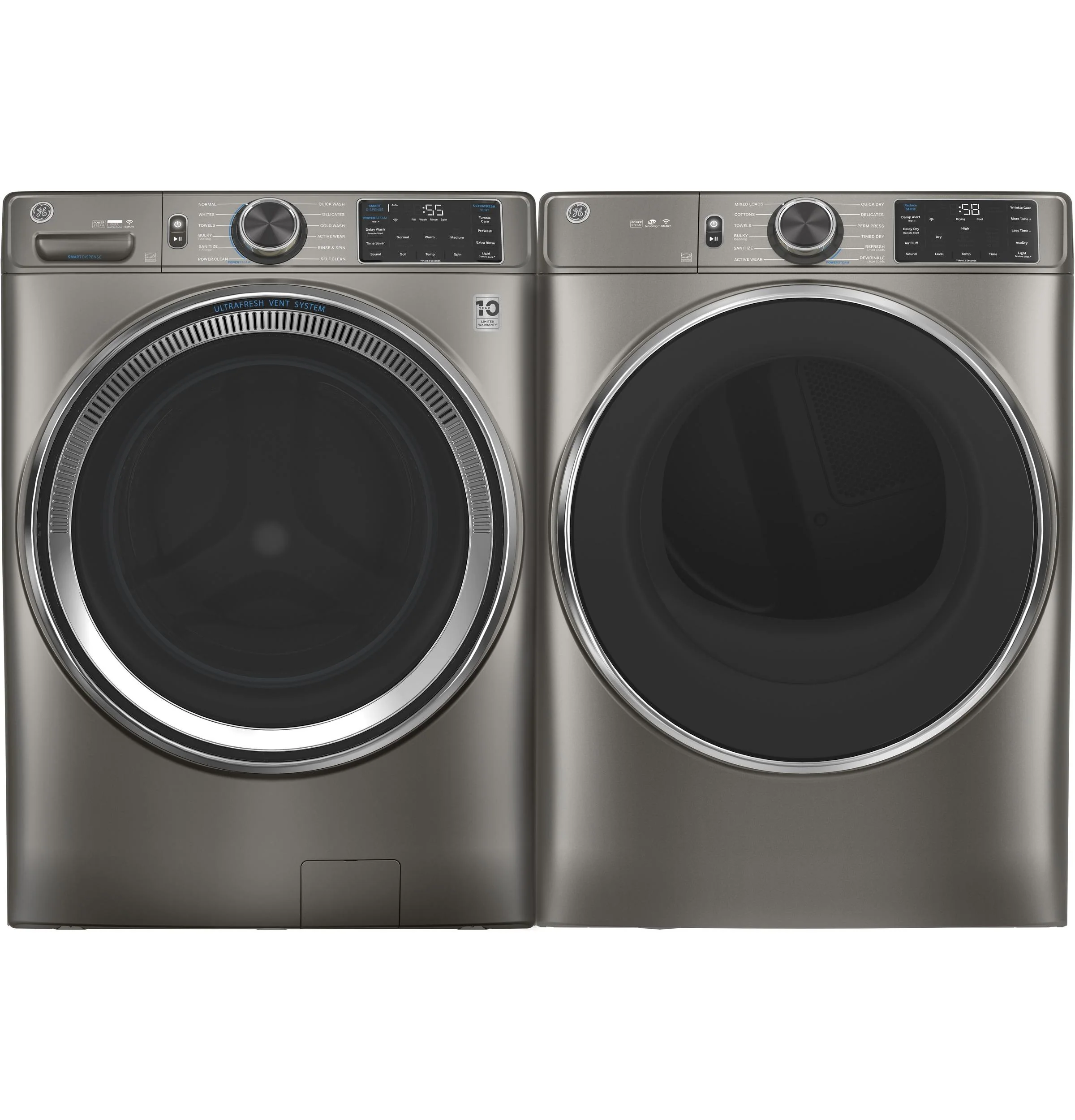 GE® 7.8 cu. ft. Capacity Smart Front Load Electric Dryer with Steam and Sanitize Cycle - Image 28