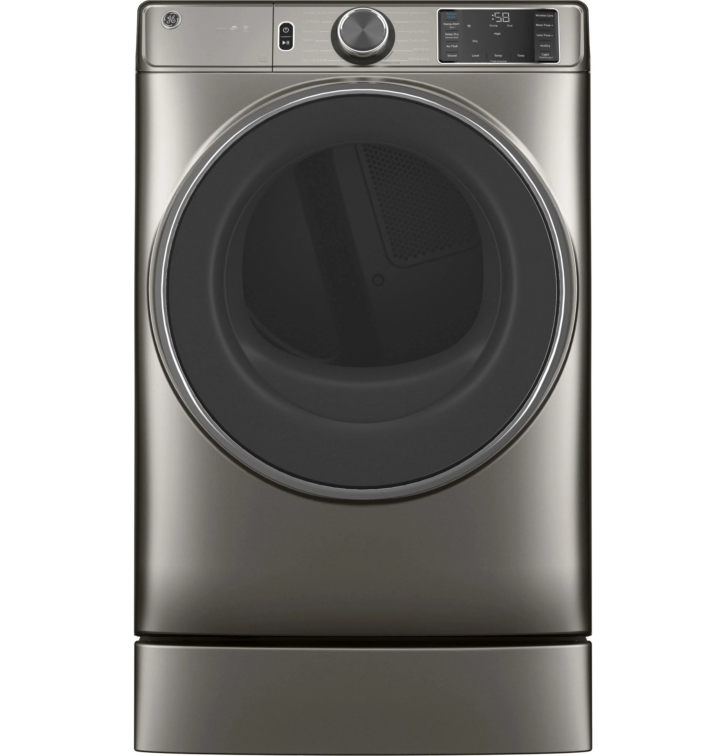 GE® 7.8 cu. ft. Capacity Smart Front Load Electric Dryer with Steam and Sanitize Cycle - Image 43