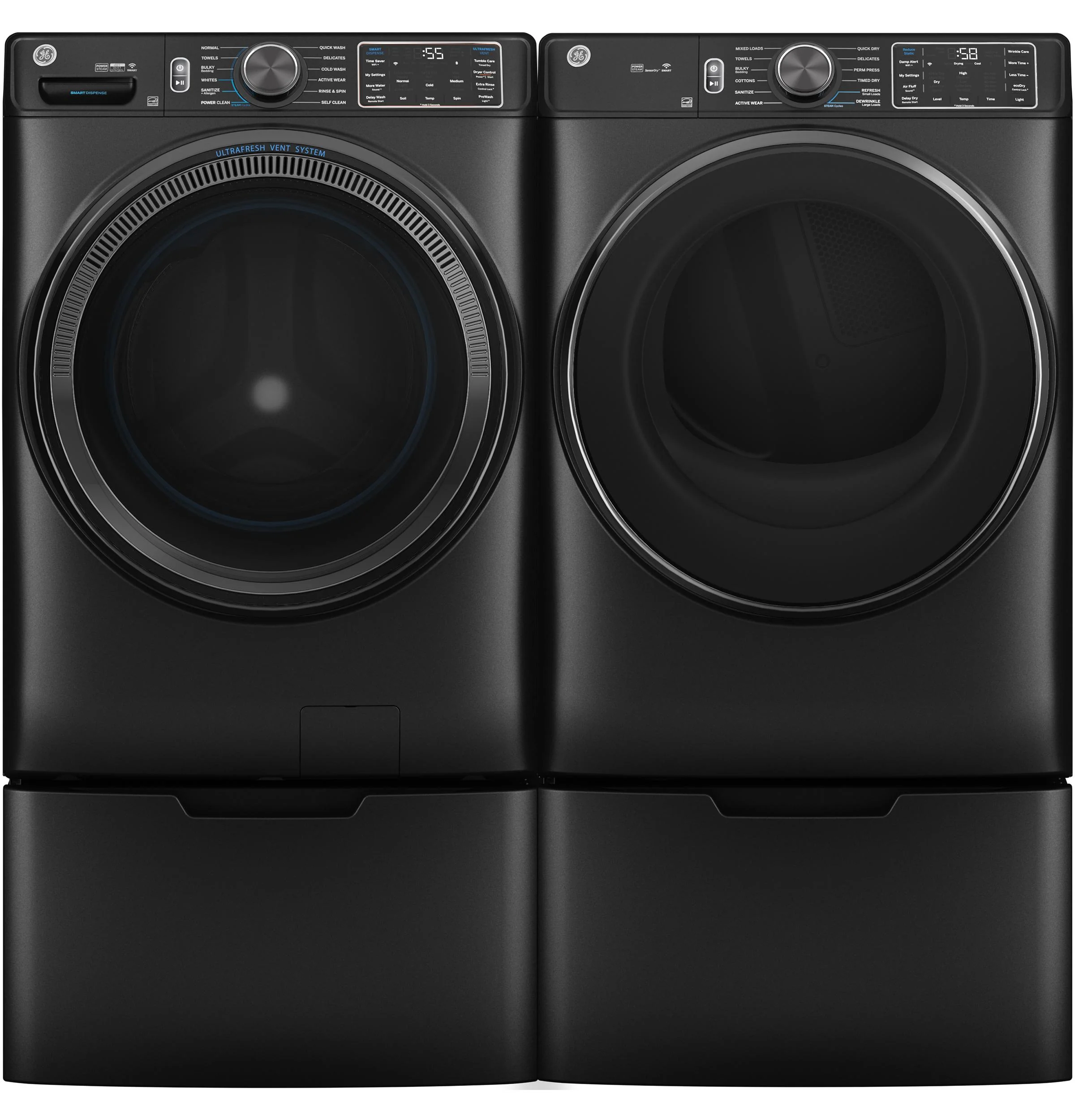 GFD65ESPVDS GE® ENERGY STAR® 7.8 cu. ft. Capacity Smart Front Load Electric Dryer with Steam and Sanitize Cycle - Image 5