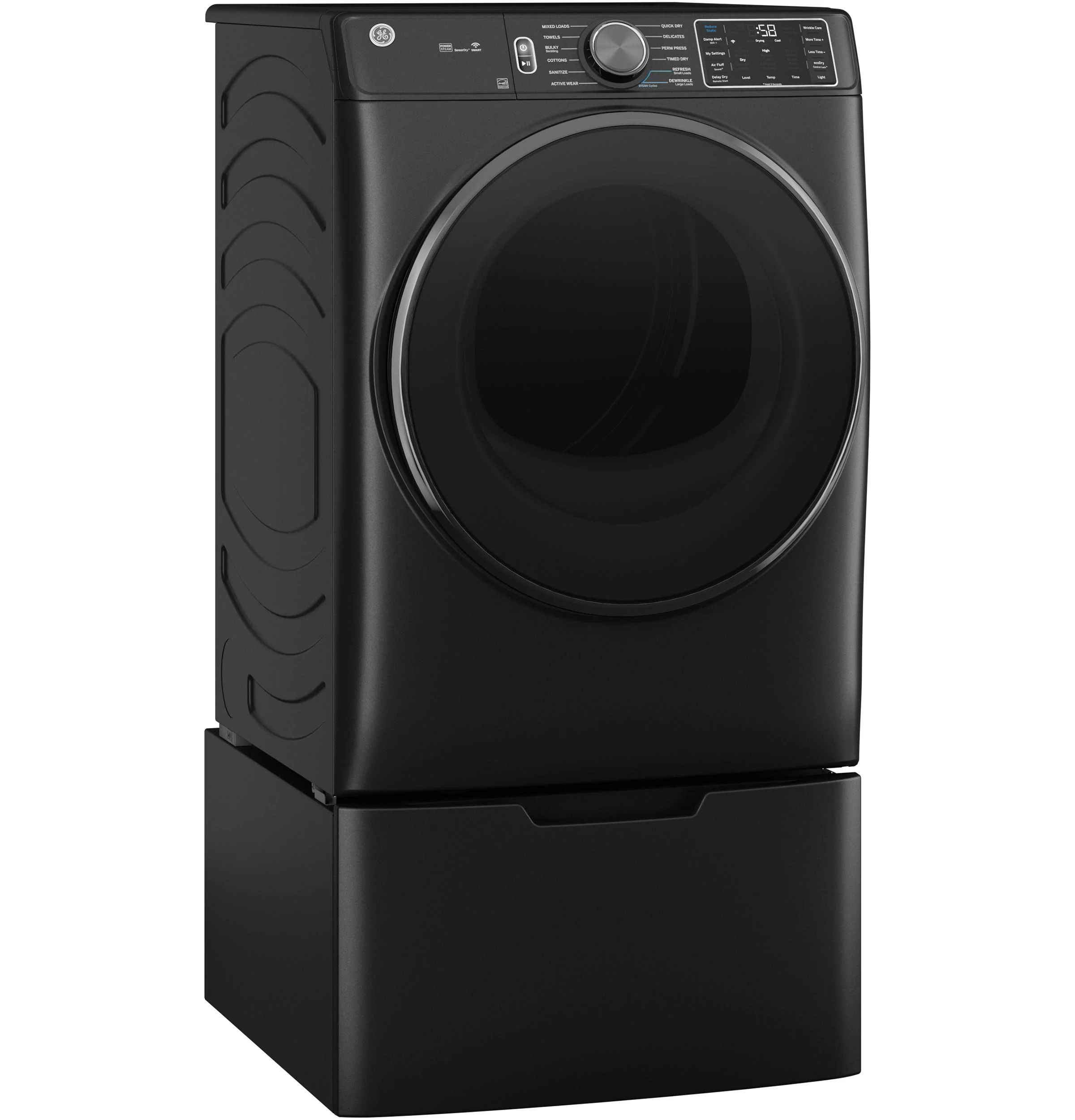 GFD65GSPVDS GE® ENERGY STAR® 7.8 cu. ft. Capacity Smart Front Load Gas Dryer with Steam and Sanitize Cycle - Image 11